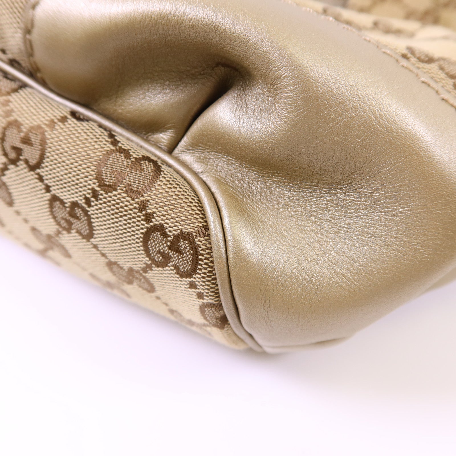 GUCCI 帆布2 Way Shoulder Bag金扣手挽肩背兩用袋