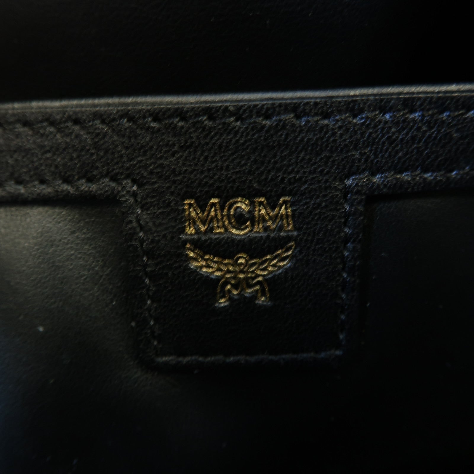MCM 塗層帆布Backpack背包藍色