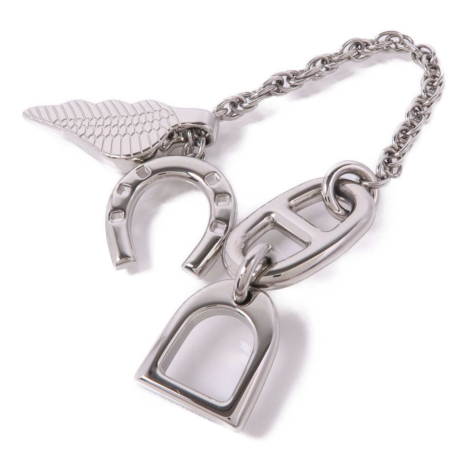 HERMES 不鏽鋼Bon Voyage Key Ring鑰匙圈