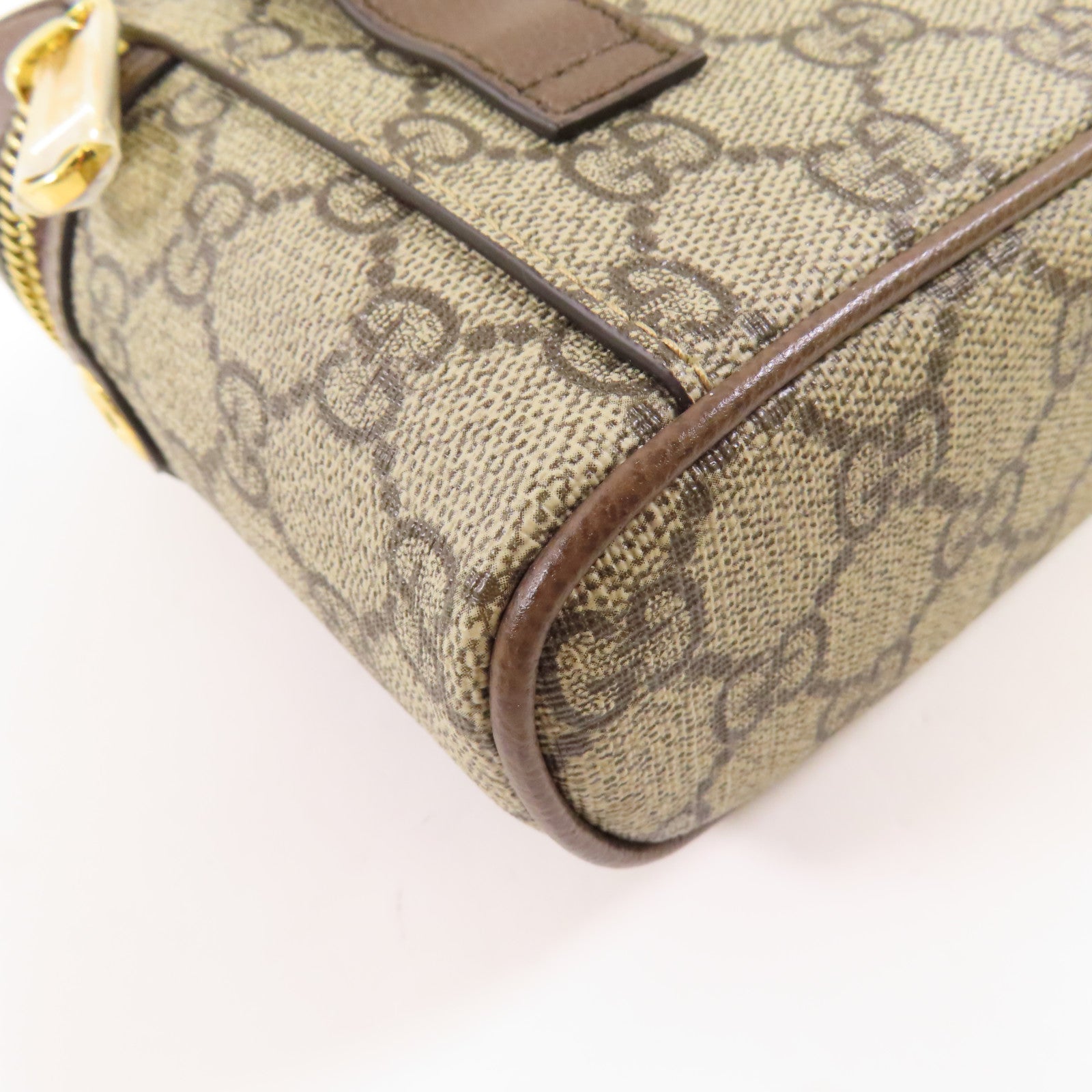 GUCCI 塗層帆布GG Supreme Ophidia金扣腰包/鏈帶肩背袋