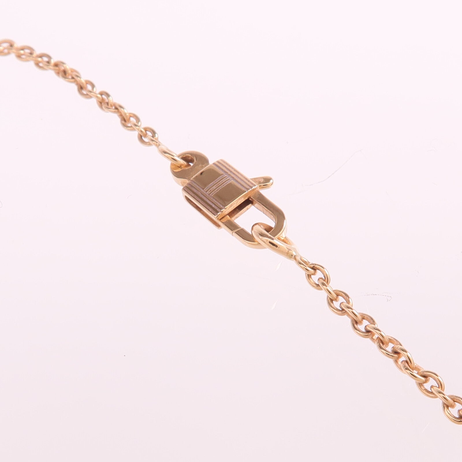 HERMES 18K玫瑰金Amulettes Constance Pendant鑽石項鍊