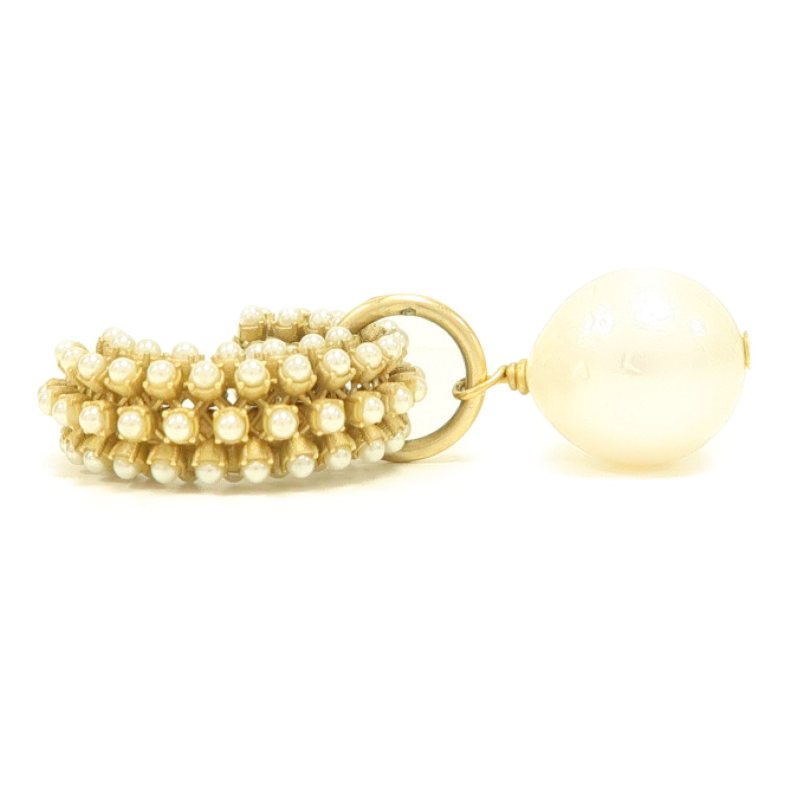 Dior 金屬Earrings耳環金色/白色
