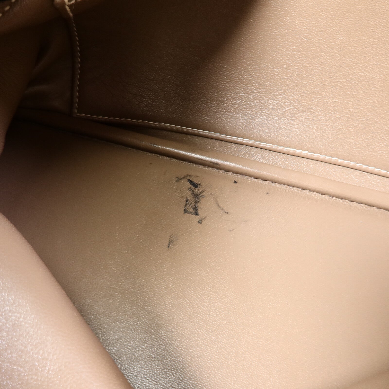 HERMES Clemence皮革Bolide 31手挽袋Etoupe