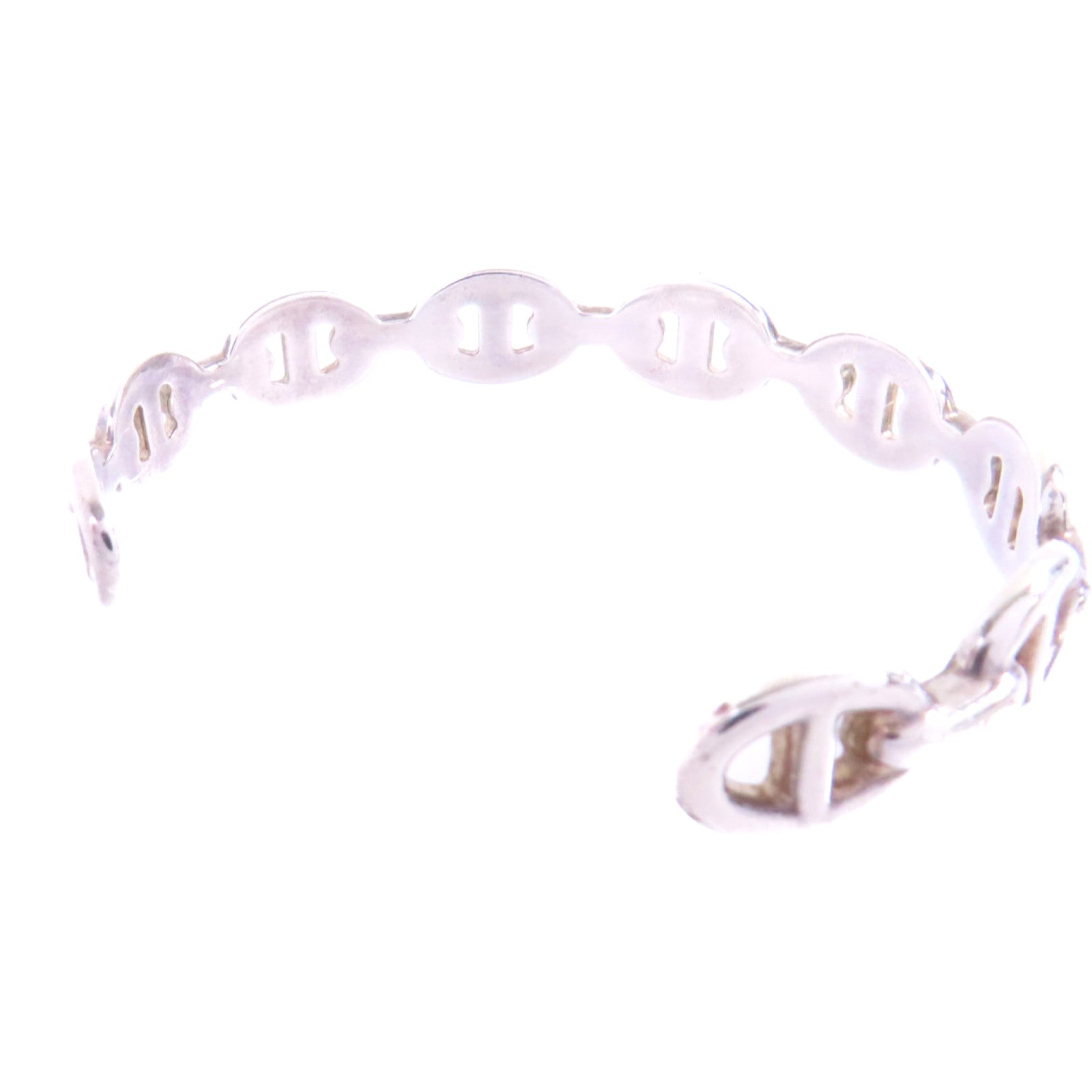 HERMES 925純銀Chaine D'Ancre Enchainee Bangle手鐲
