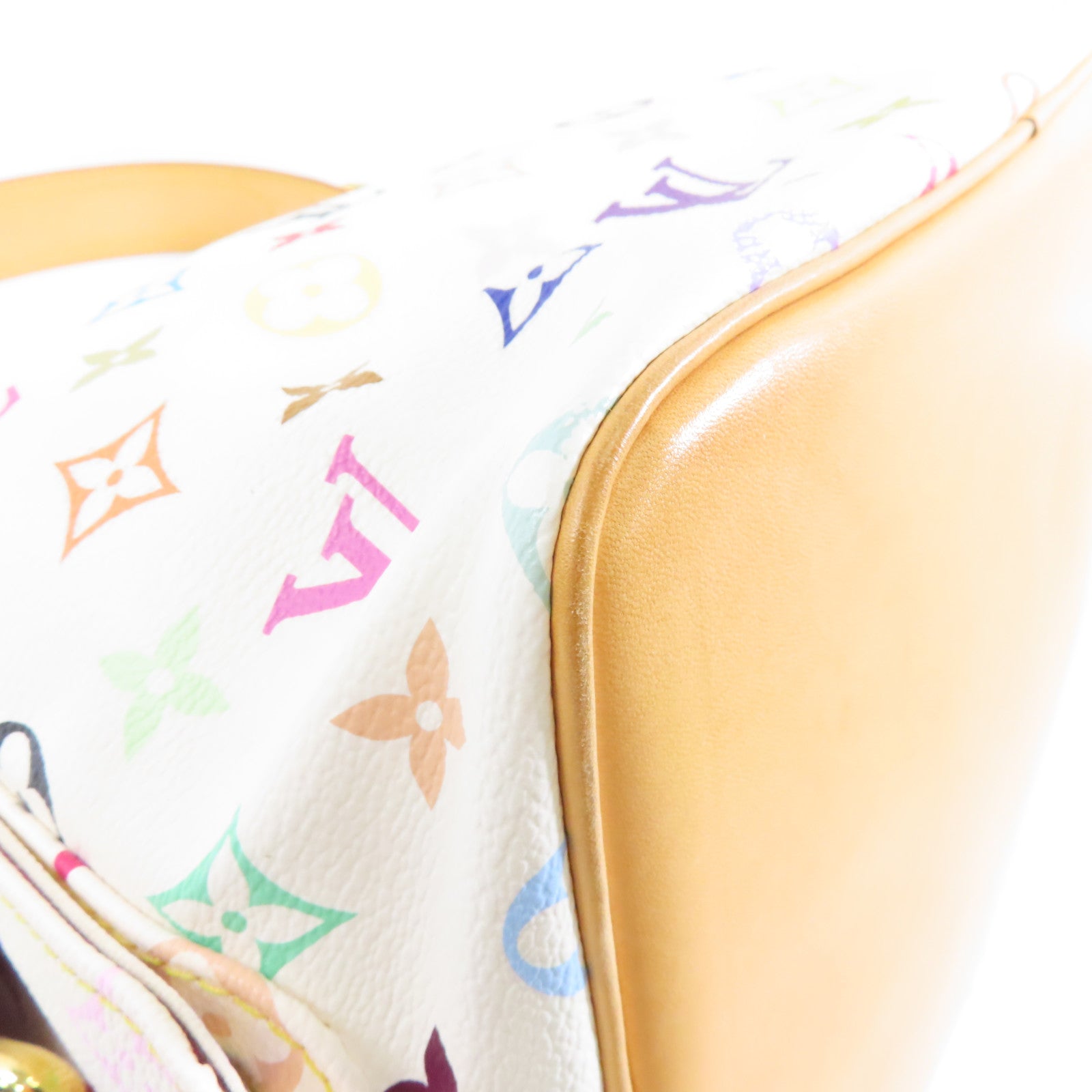 LOUIS VUITTON Monogram Multicolore Petit Noe金扣肩背袋白色/彩色