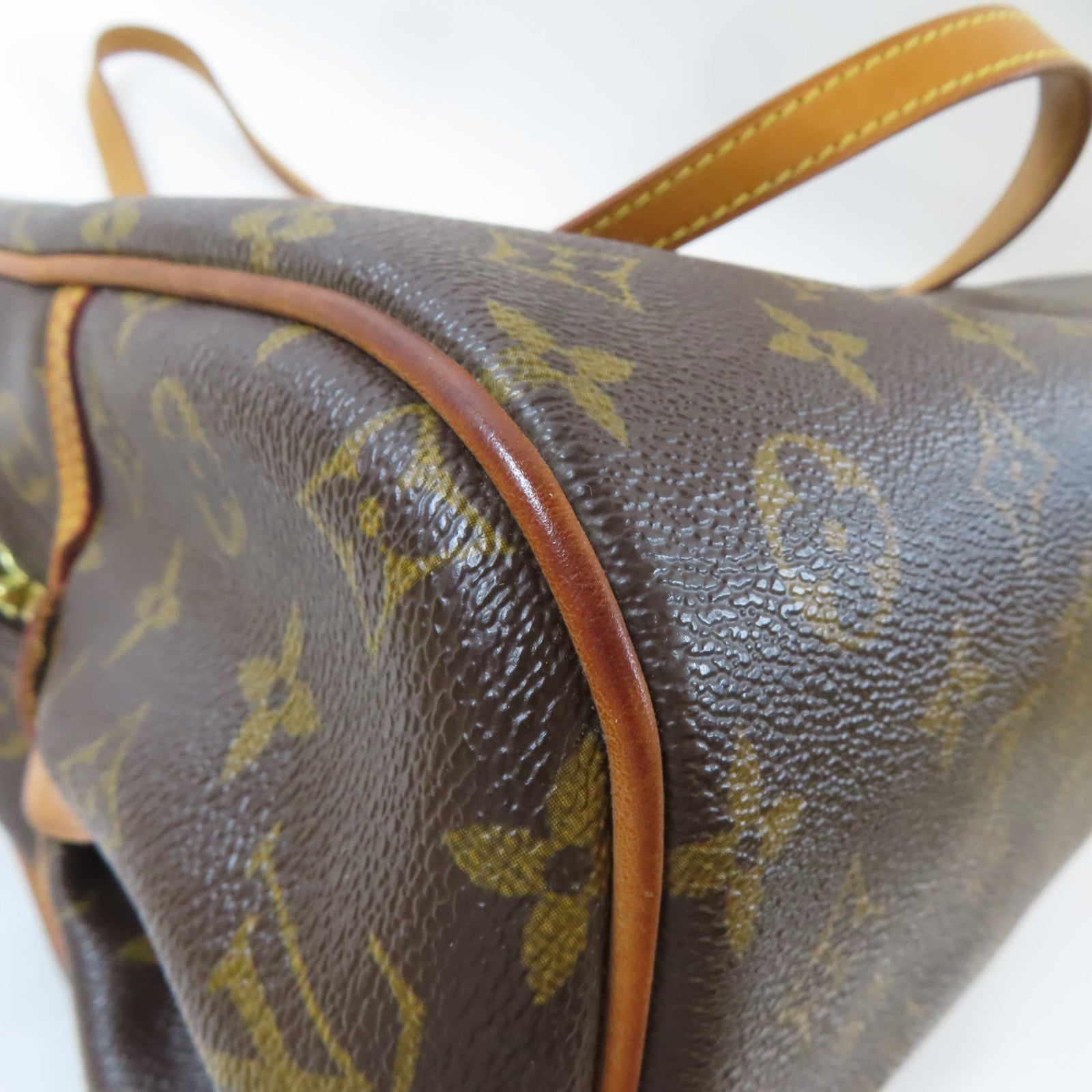 LOUIS VUITTON Monogram Montorgueil GM金扣肩背袋啡色