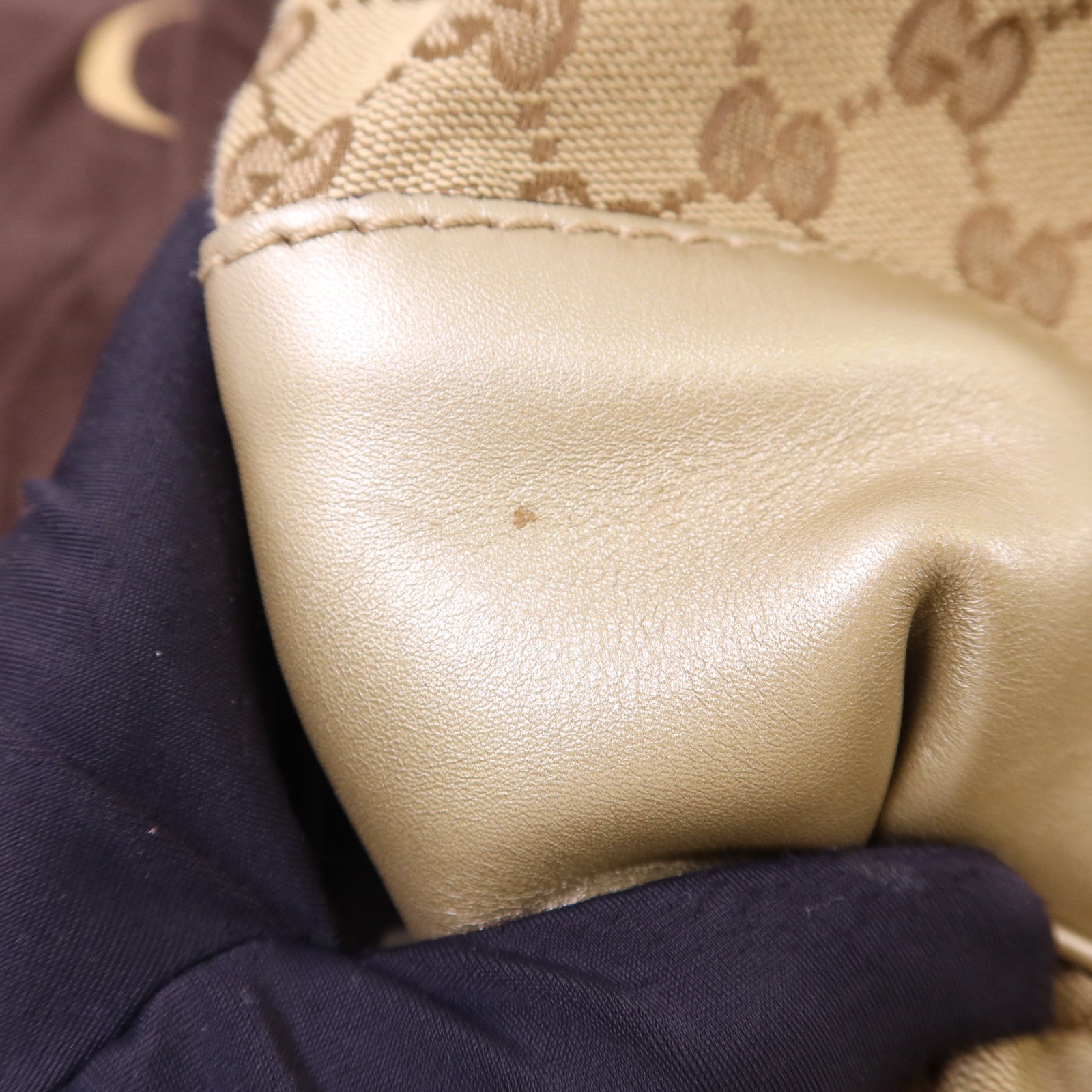 GUCCI 帆布2 Way Shoulder Bag金扣手挽肩背兩用袋