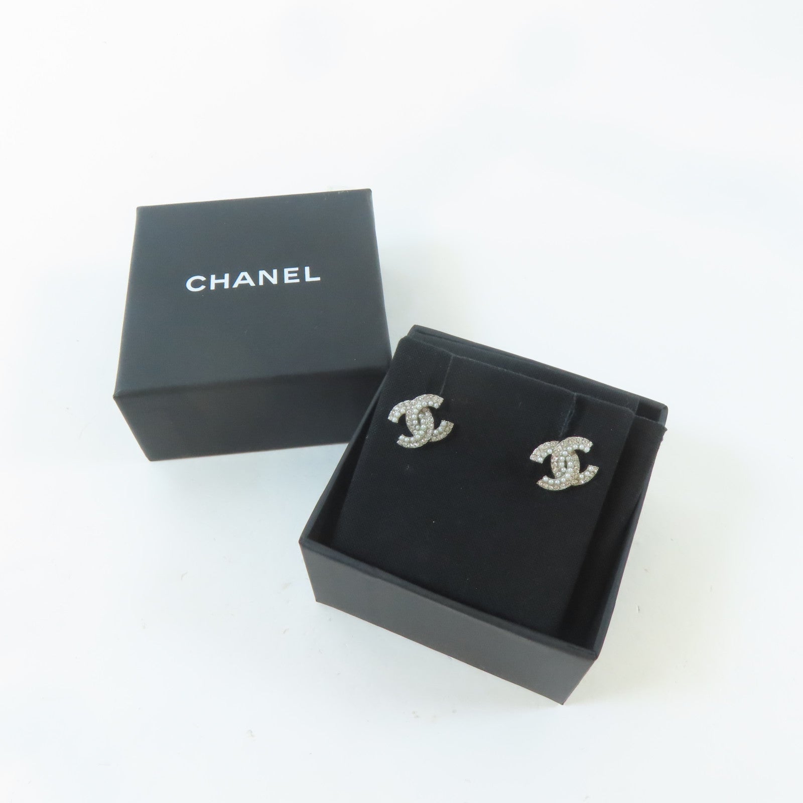 CHANEL 金屬Earrings耳環銀色