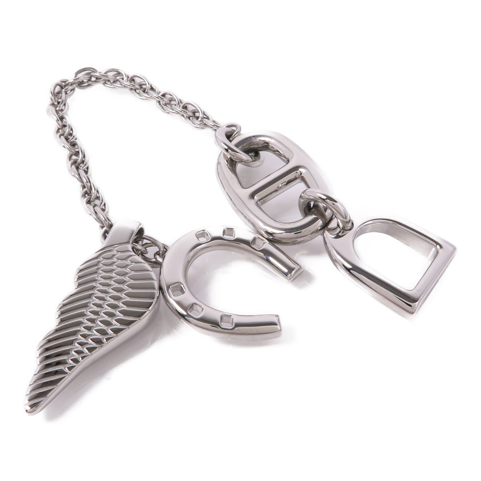 HERMES 【激減優惠】不鏽鋼Bon Voyage Key Ring鑰匙圈