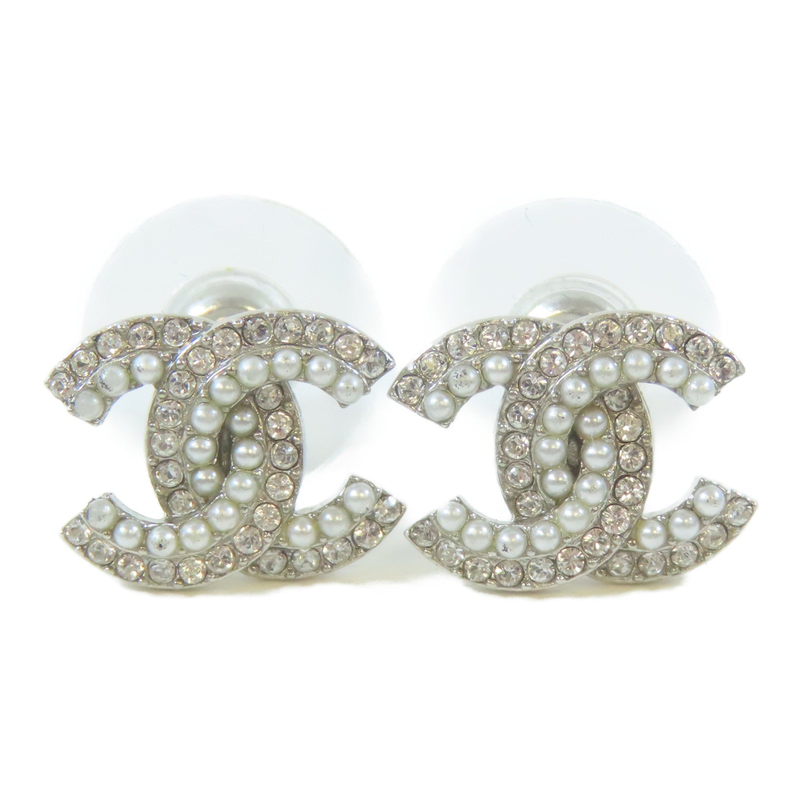 CHANEL 金屬Earrings耳環銀色
