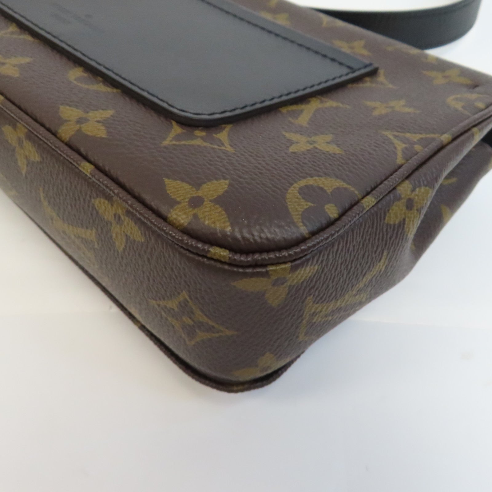 LOUIS VUITTON Monogram Marceau金扣鏈帶肩背袋啡色