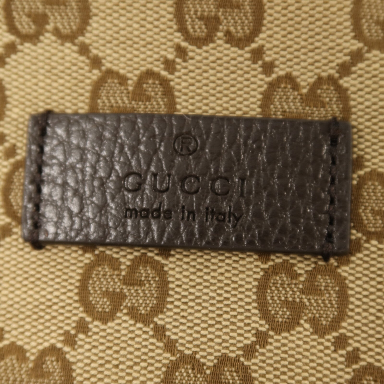 GUCCI 帆布Rucksack銀扣背包