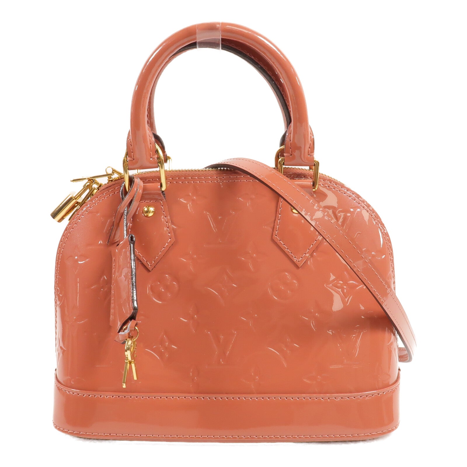 LOUIS VUITTON Vernis Alma BB金扣手挽肩背兩用袋