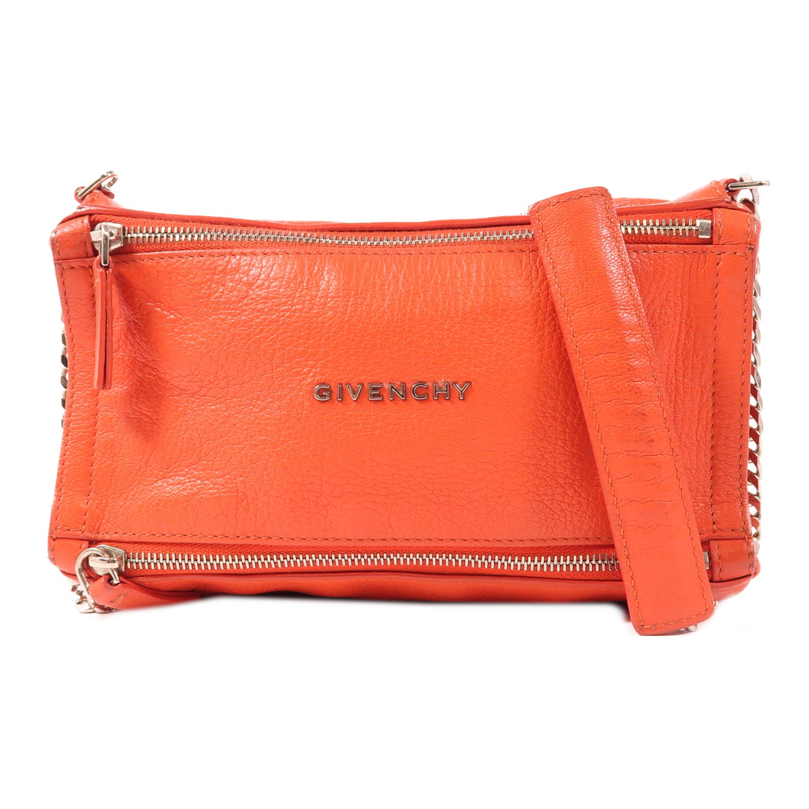 GIVENCHY SHW Shoulder Bag Calfskin Leather Red