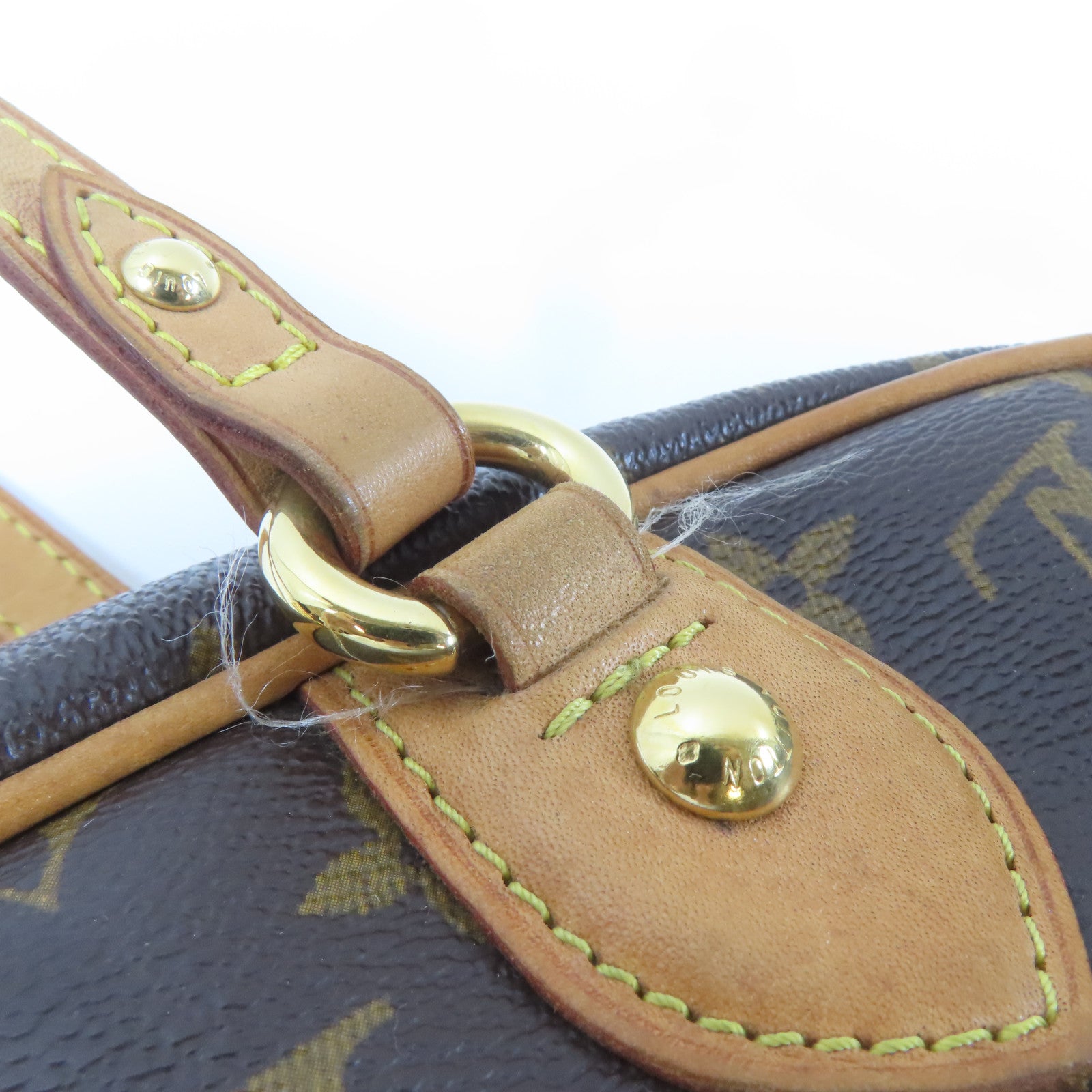 LOUIS VUITTON Monogram Montorgueil GM金扣肩背袋啡色