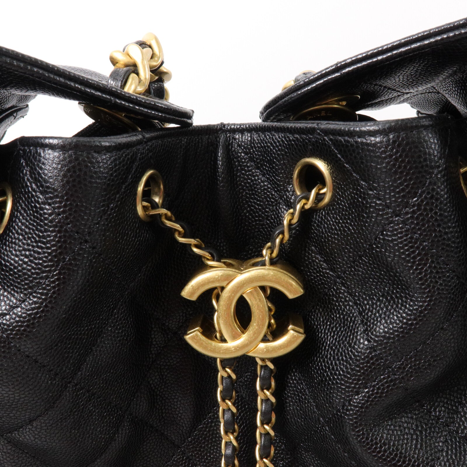 CHANEL 牛皮皮革Chanel 25 Medium鏈帶肩背袋