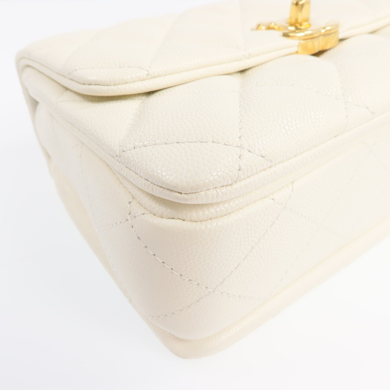 CHANEL 牛皮皮革Chain Shoulder Bag金扣鏈帶肩背袋