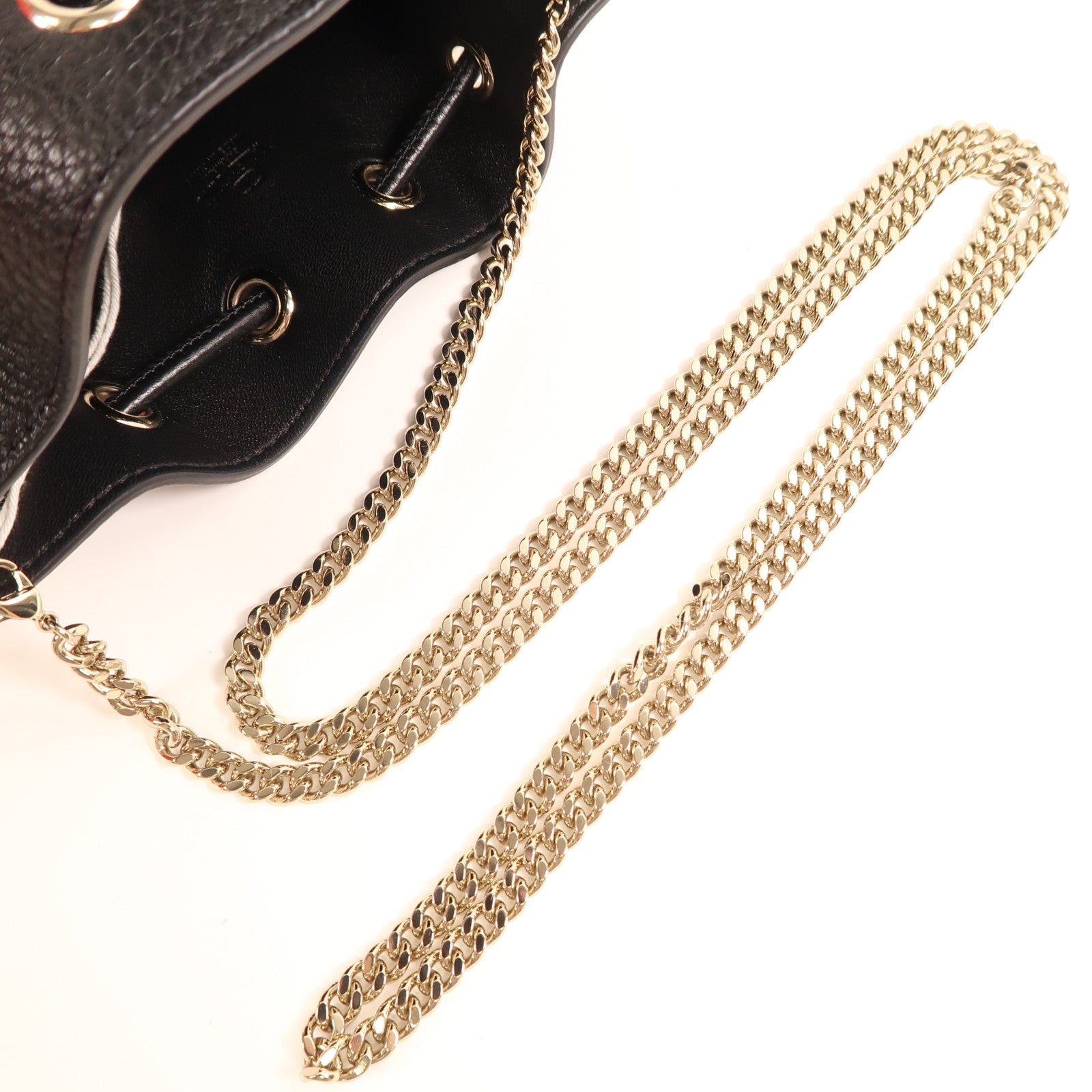 Valentino 牛皮皮革Chain Bucket Bag肩背袋