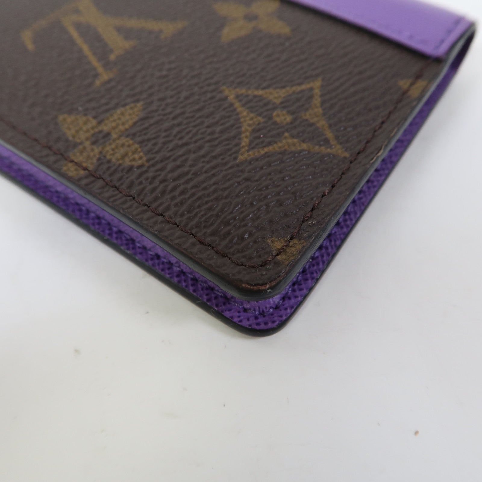LOUIS VUITTON Monogram Pocket Organizer卡片套啡色/紫色