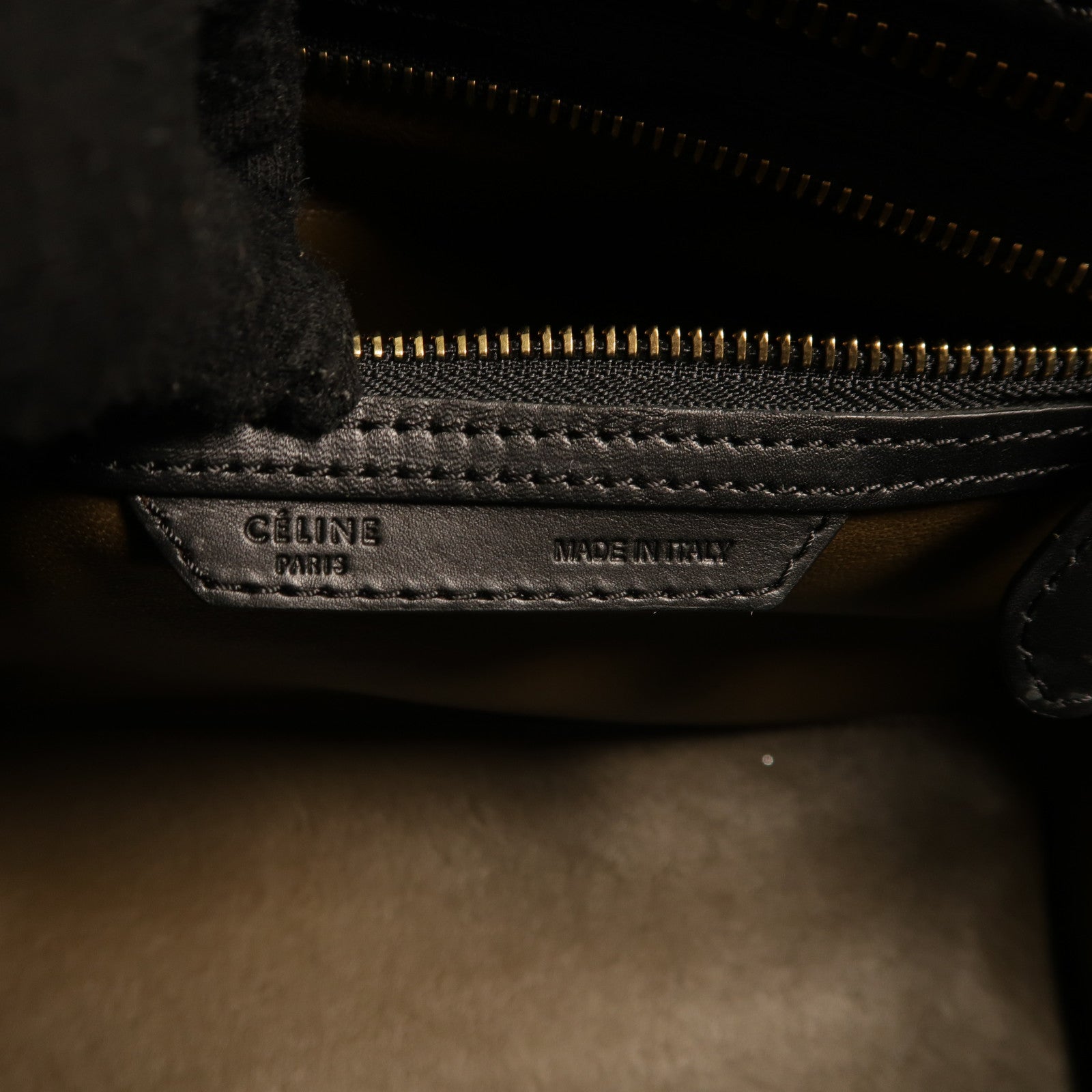 CELINE 牛皮/麂皮皮革Mirco Luggage手挽袋