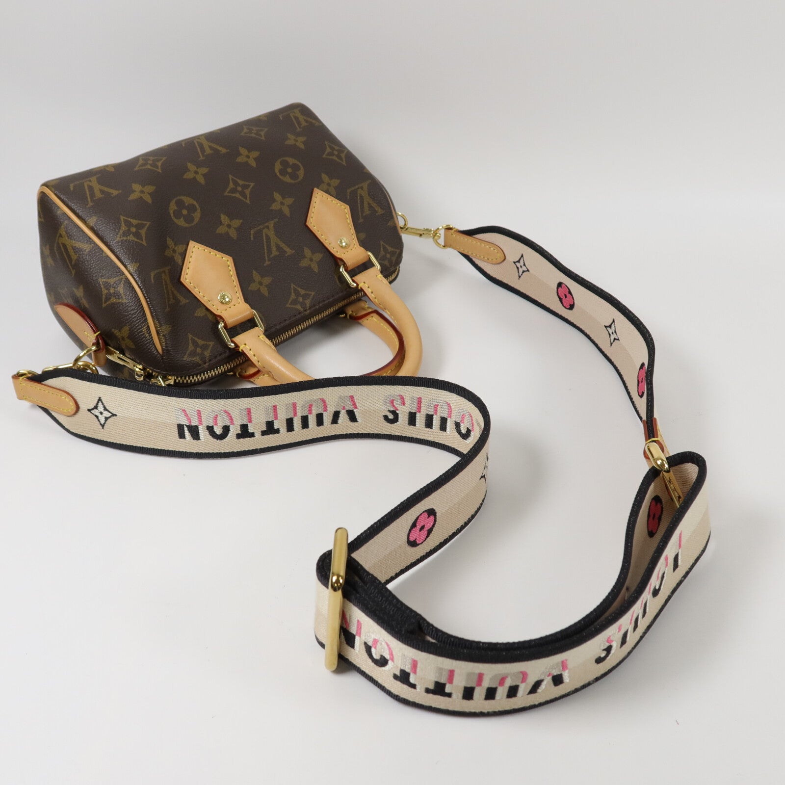 LOUIS VUITTON Monogram Speedy Bandouliere 20手挽肩背兩用袋