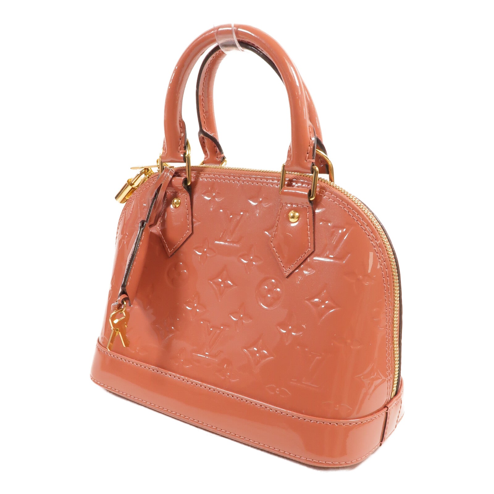 LOUIS VUITTON Vernis Alma BB金扣手挽肩背兩用袋