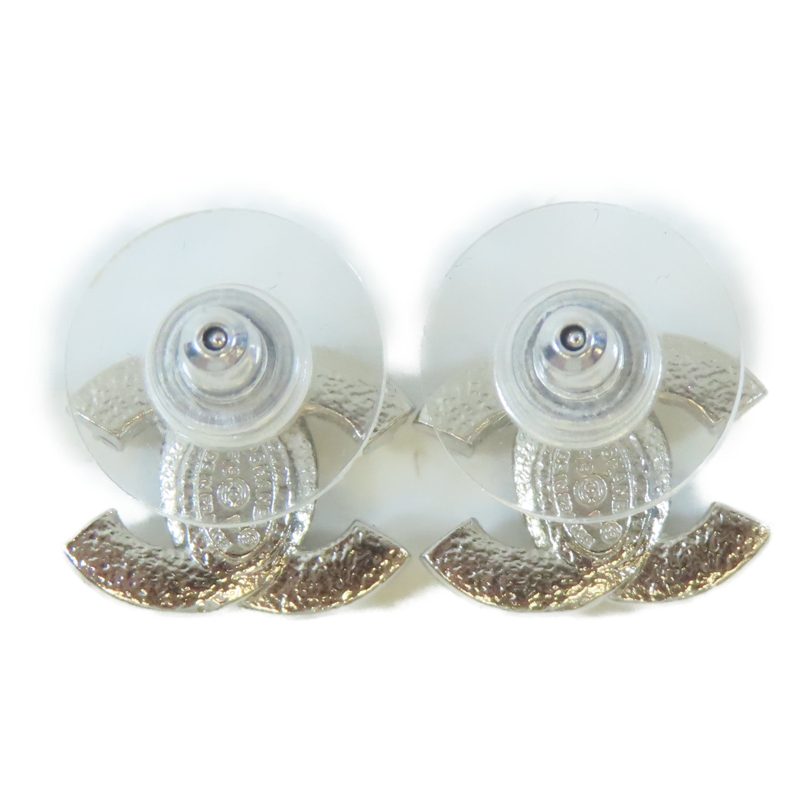 CHANEL 金屬Earrings耳環銀色