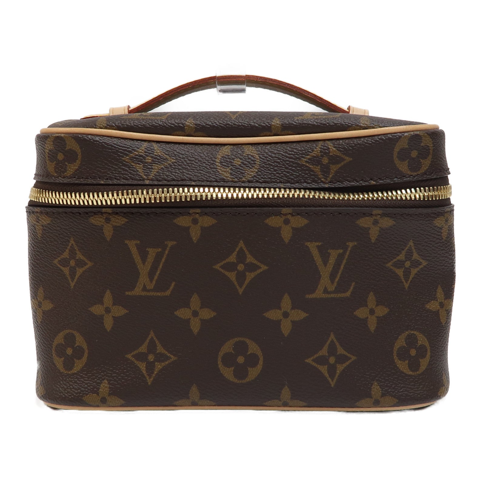 LOUIS VUITTON Monogram Nice Mini金扣手挽袋啡色