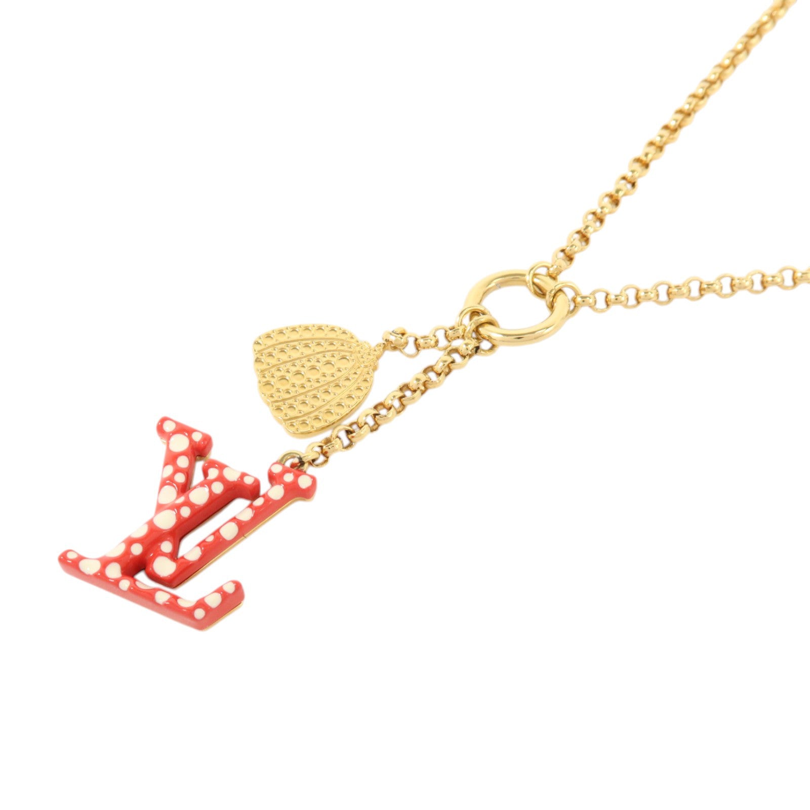 LOUIS VUITTON PVC/金屬LV x YK Infinity Dots Necklace項鏈