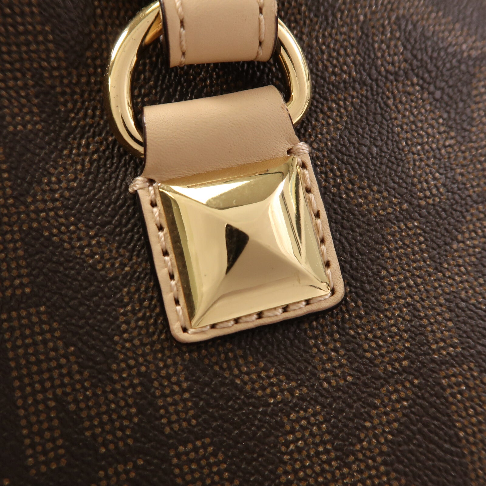 Michael Kors 塗層帆布Grayson金扣手挽袋