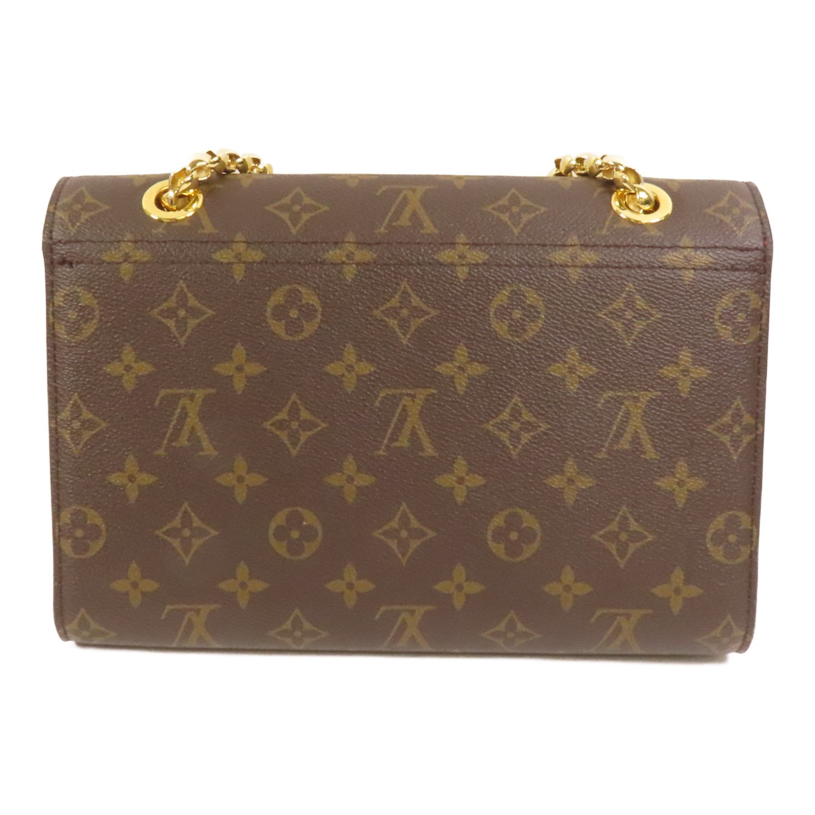 LOUIS VUITTON Monogram Victoire金扣鏈帶肩背袋