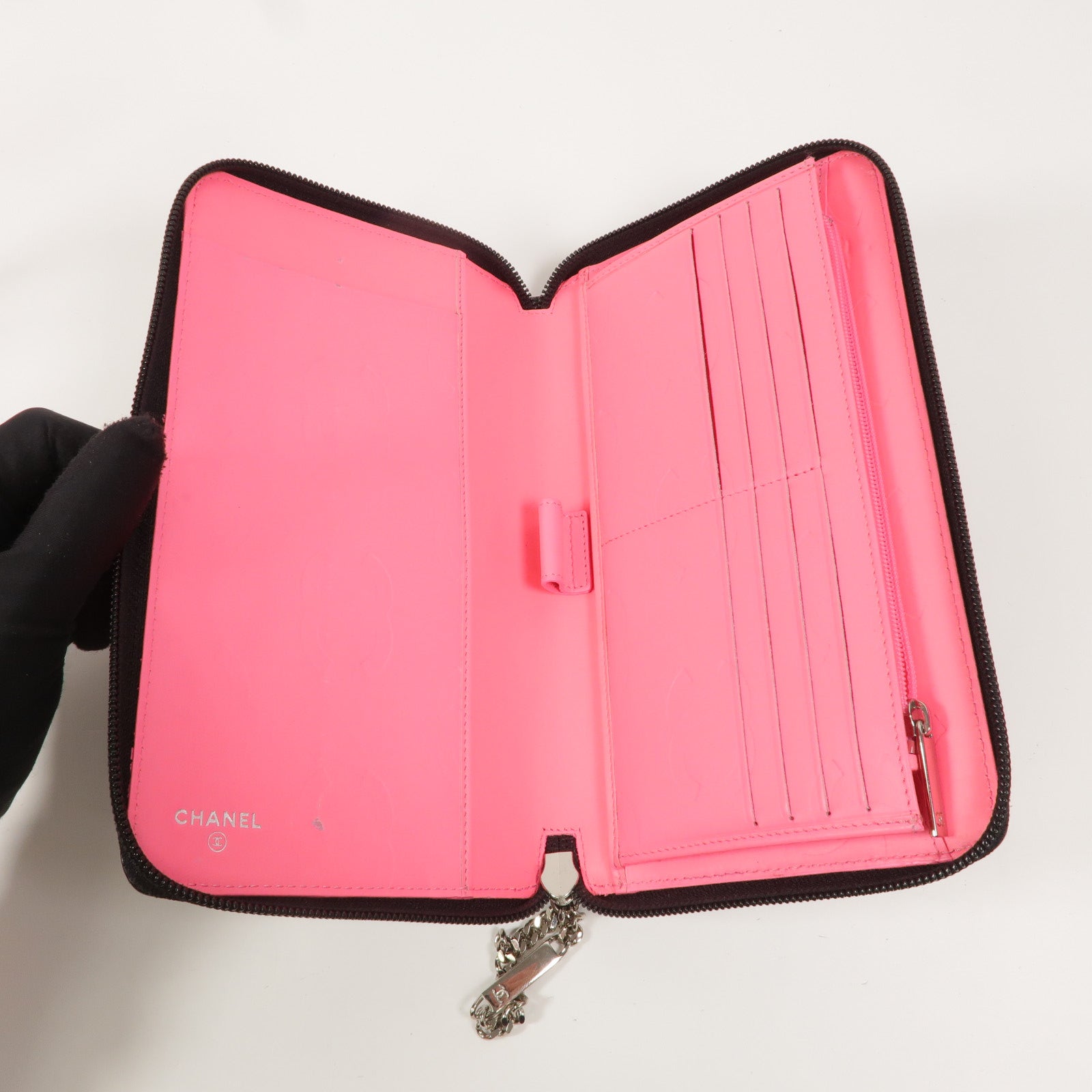 CHANEL 牛皮皮革Cambon Long Wallet長錢包