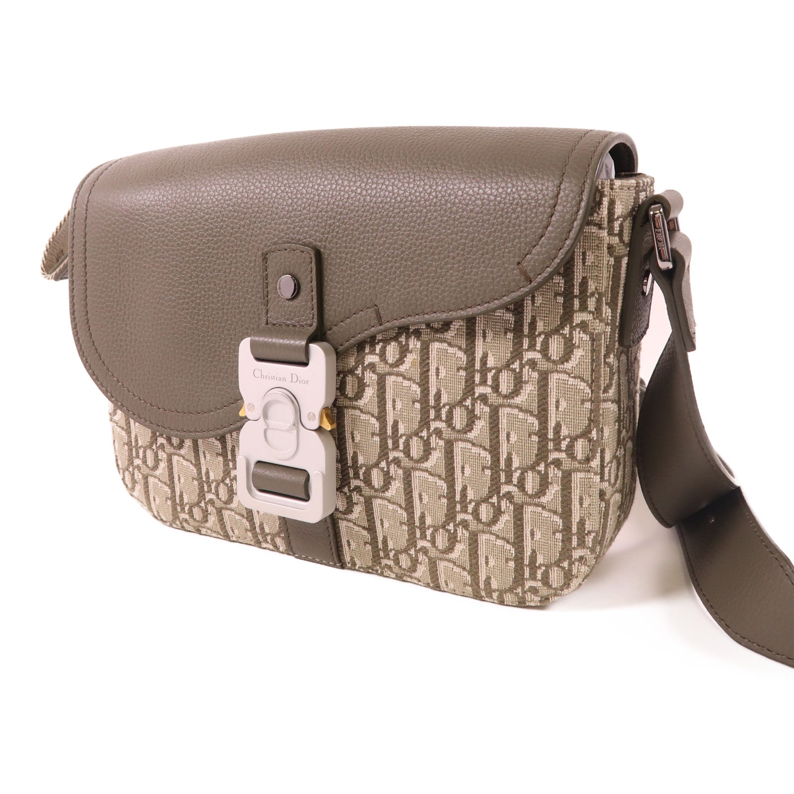 Dior 帆布Dior Oblique Shoulder Bag銀扣肩背袋