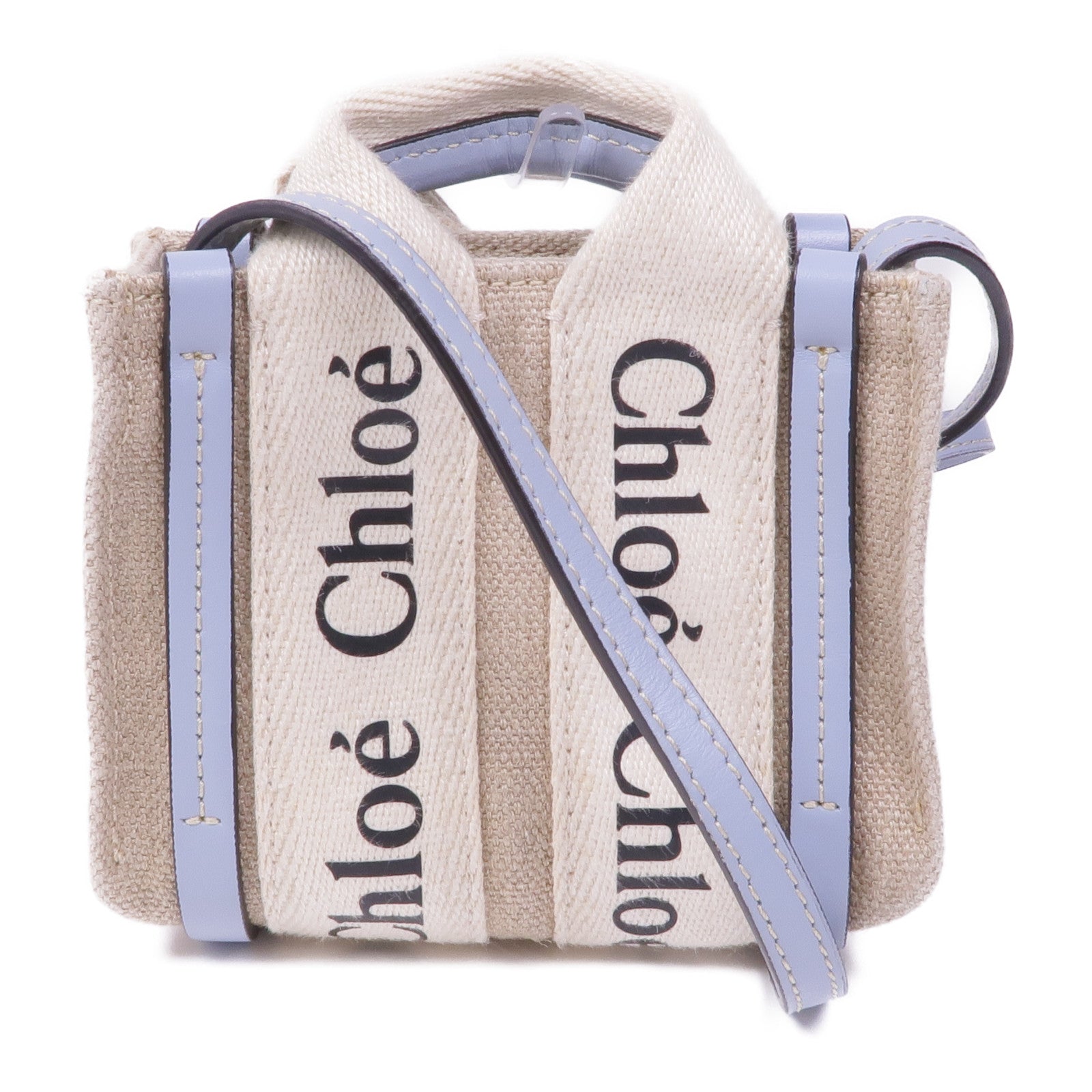 Chloe 帆布Nano Woody Tote手挽肩背兩用袋
