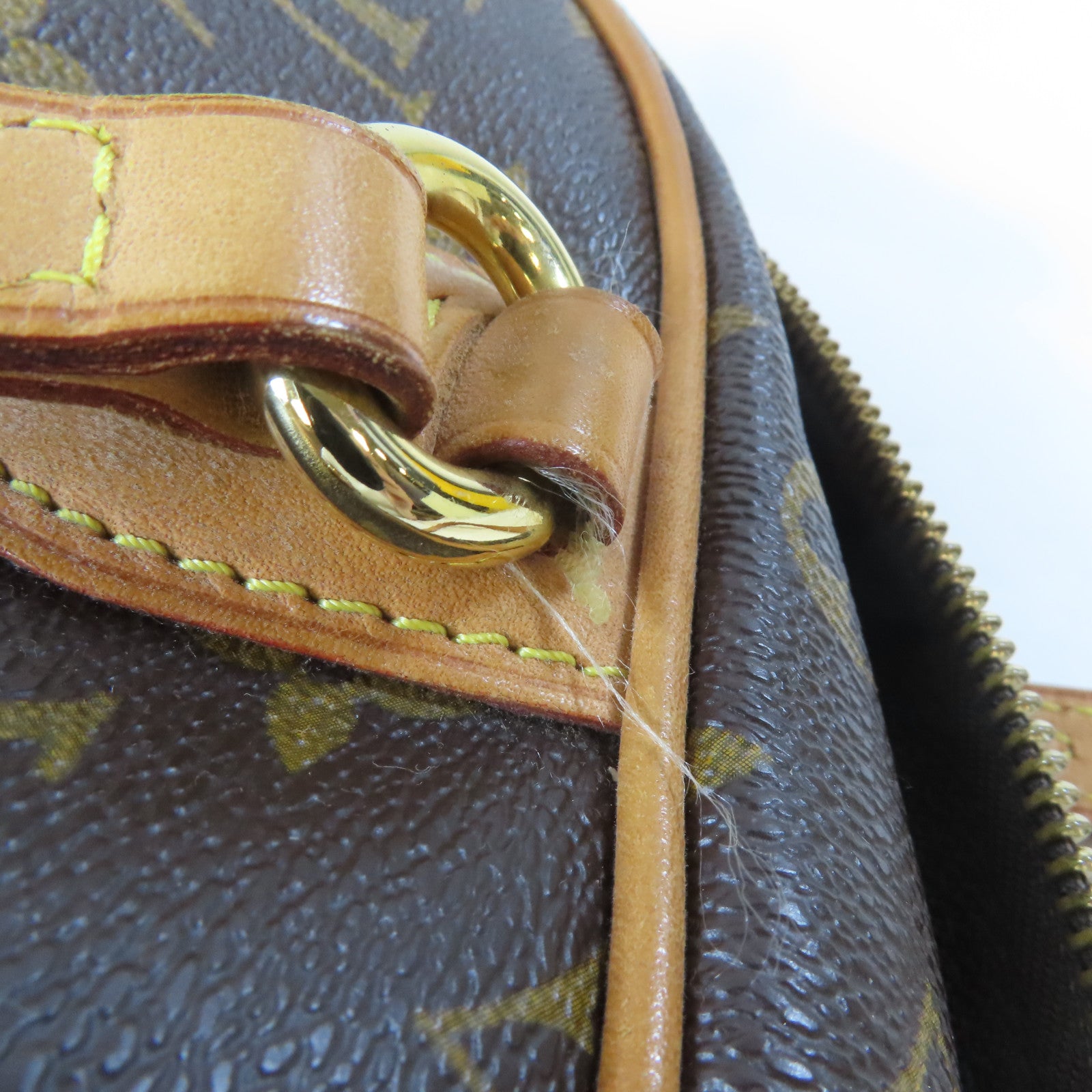 LOUIS VUITTON Monogram Montorgueil GM金扣肩背袋啡色