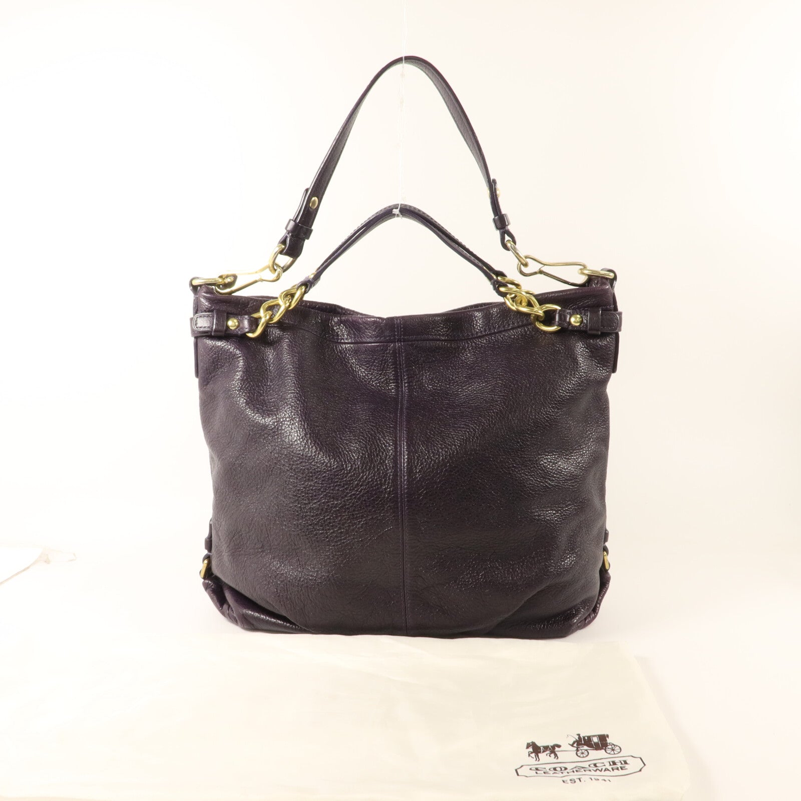 COACH 牛皮皮革2 Way Shoulder Bag手挽肩背兩用袋