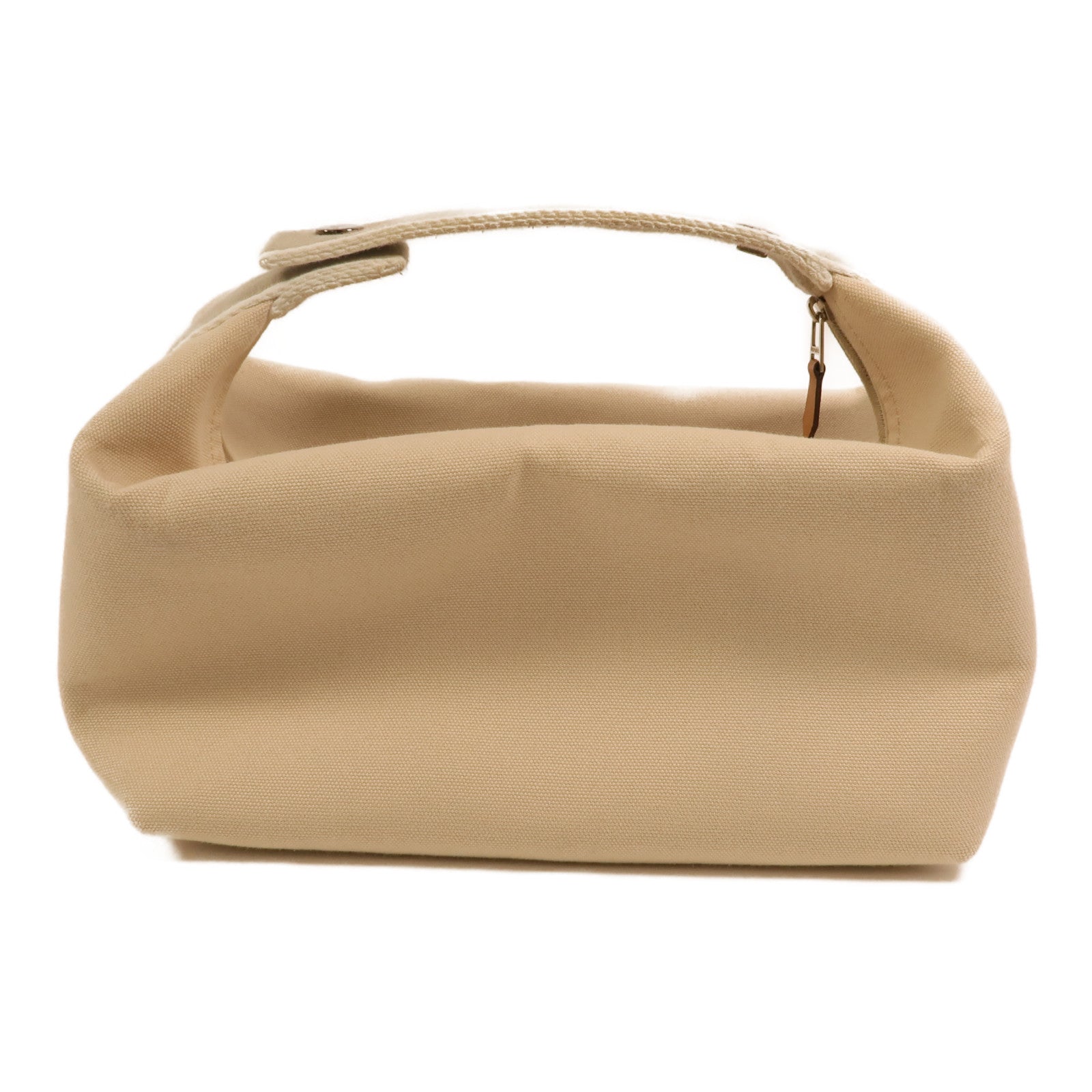 HERMES 帆布Bride a Brac GM銀扣手挽袋