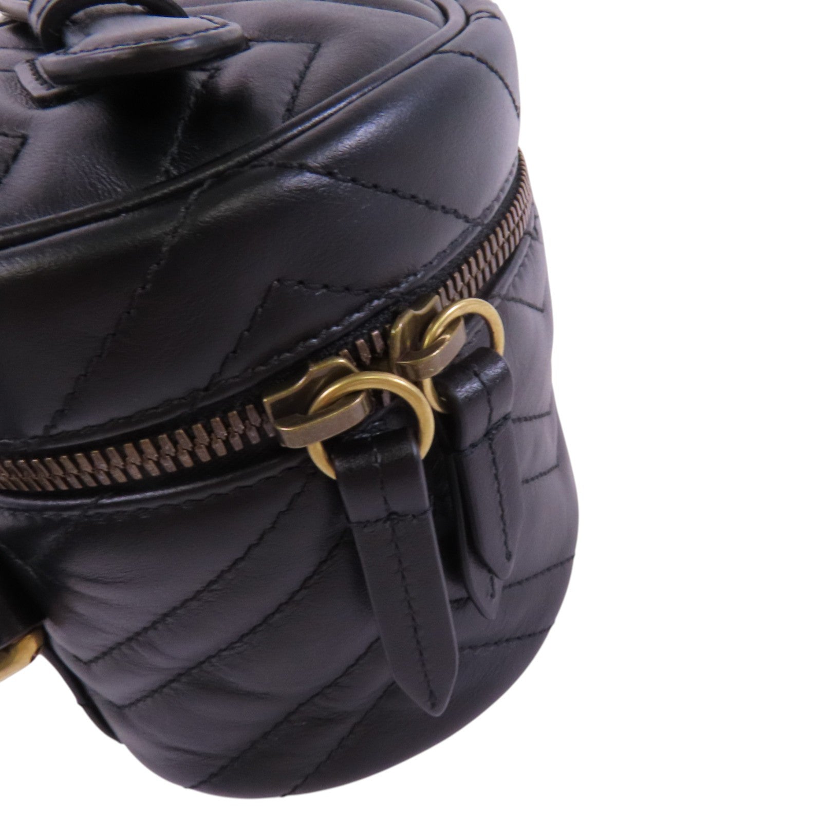 GUCCI 牛皮皮革GG Marmont Backpack金扣背包