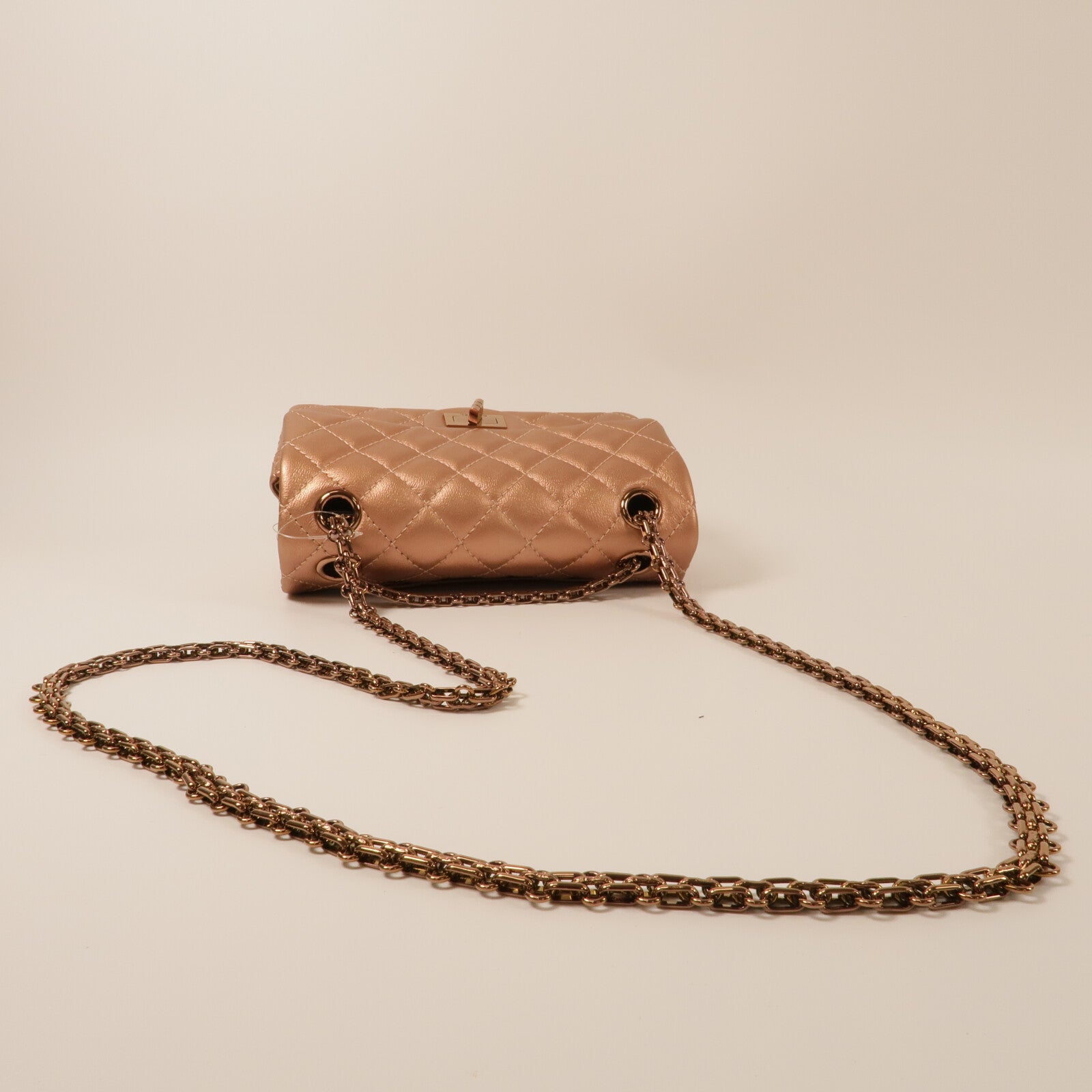 CHANEL 牛皮皮革2.55 Mini鏈帶肩背袋