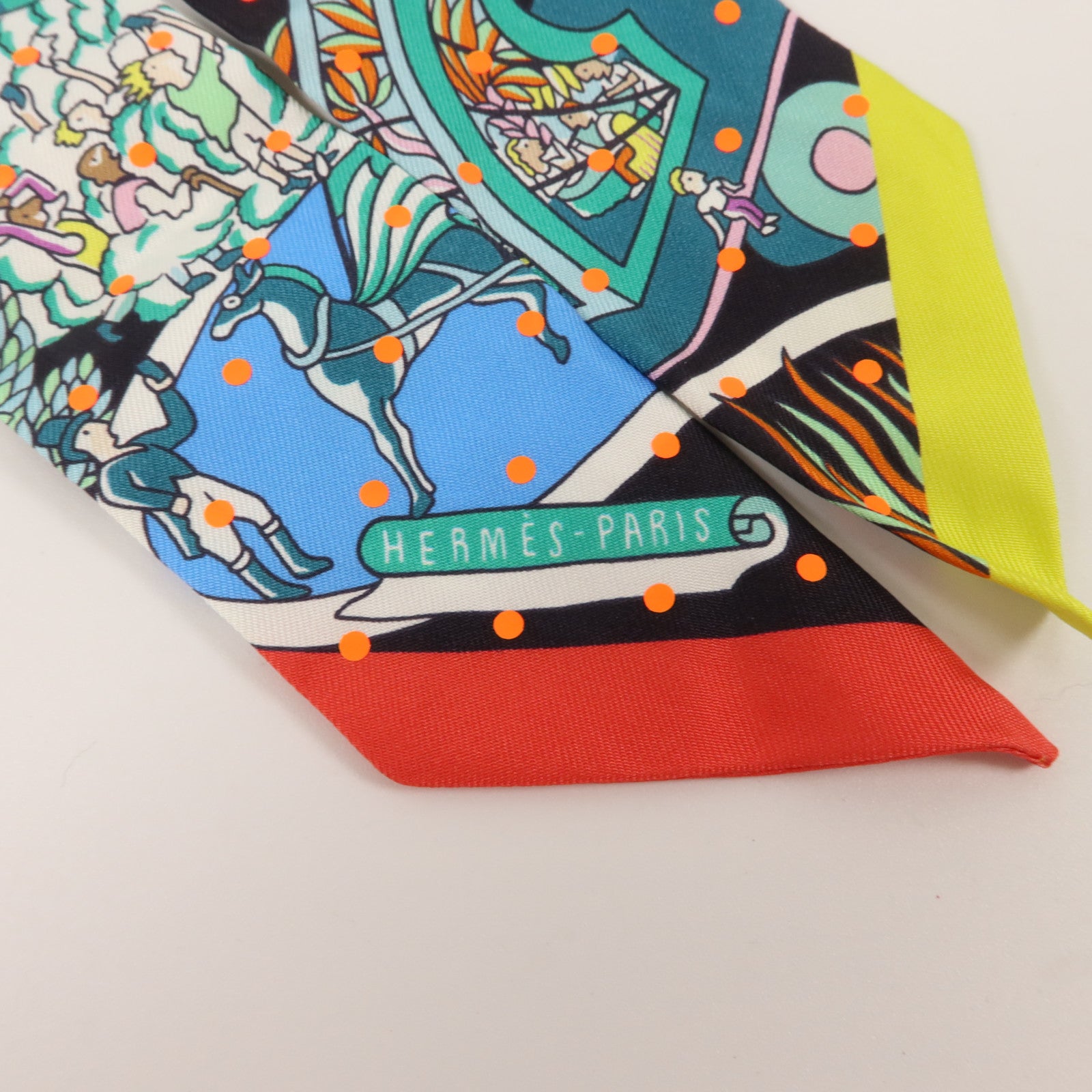 HERMES 絲質Twilly絲巾