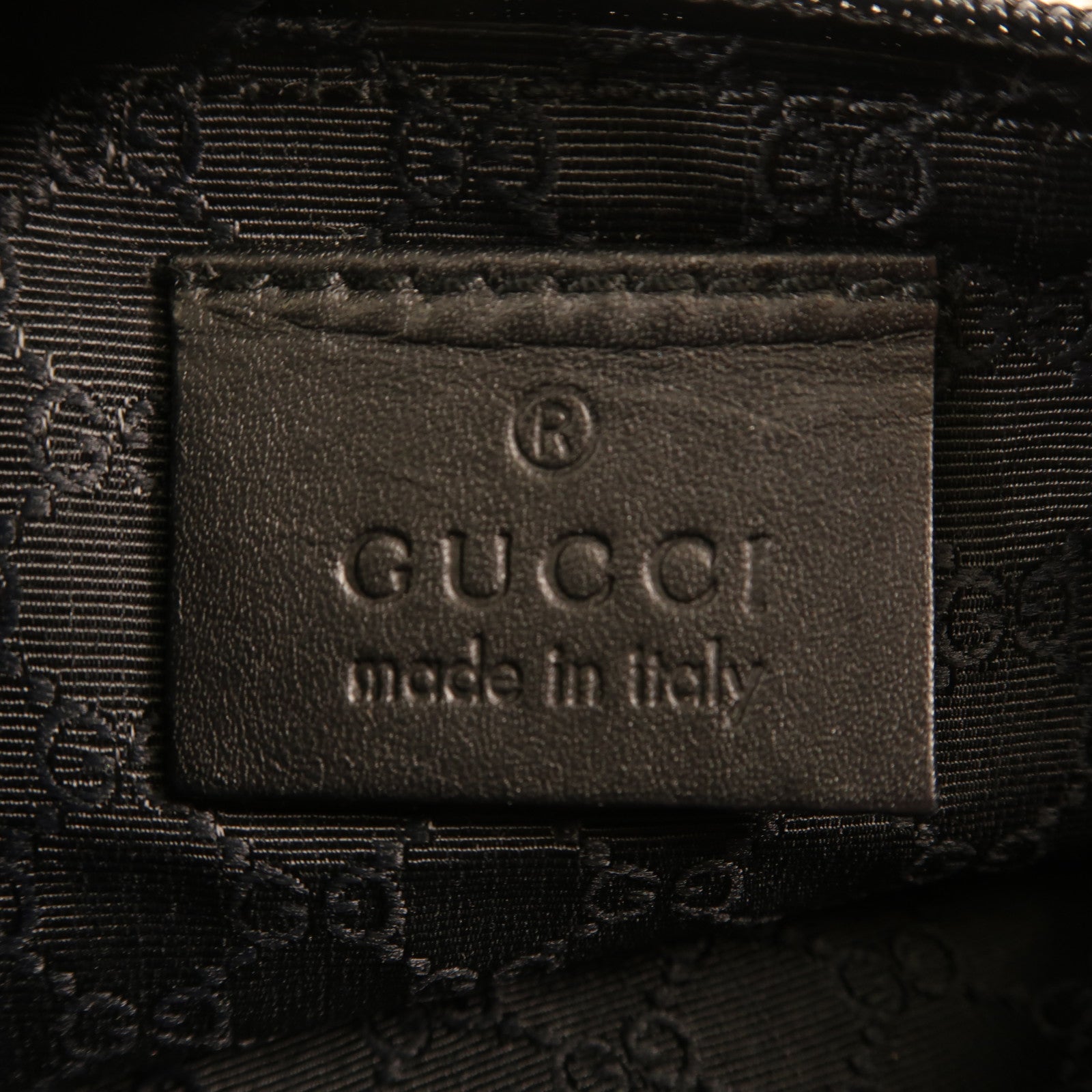 GUCCI 帆布Shoulder Bag銀扣肩背袋