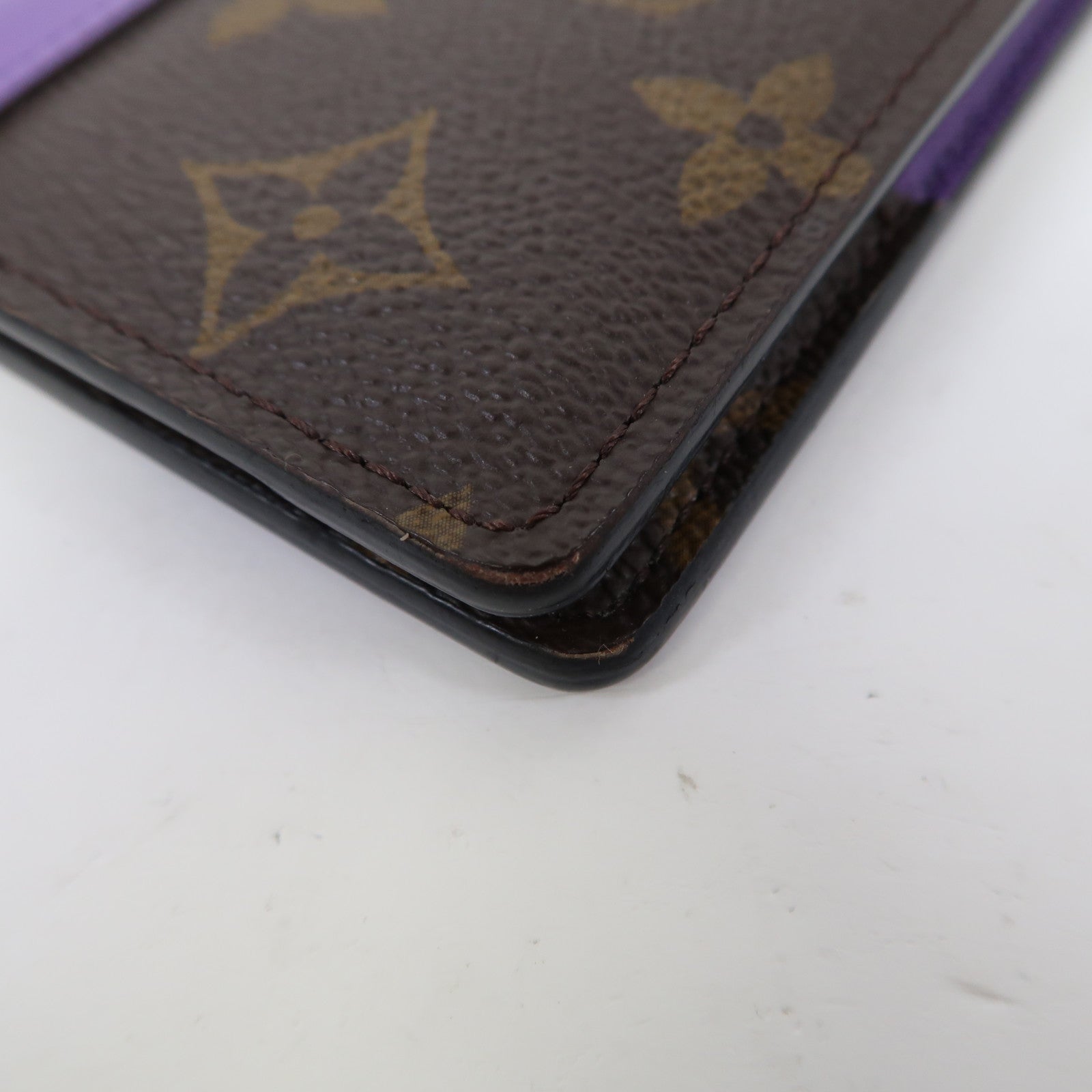 LOUIS VUITTON Monogram Pocket Organizer卡片套啡色/紫色