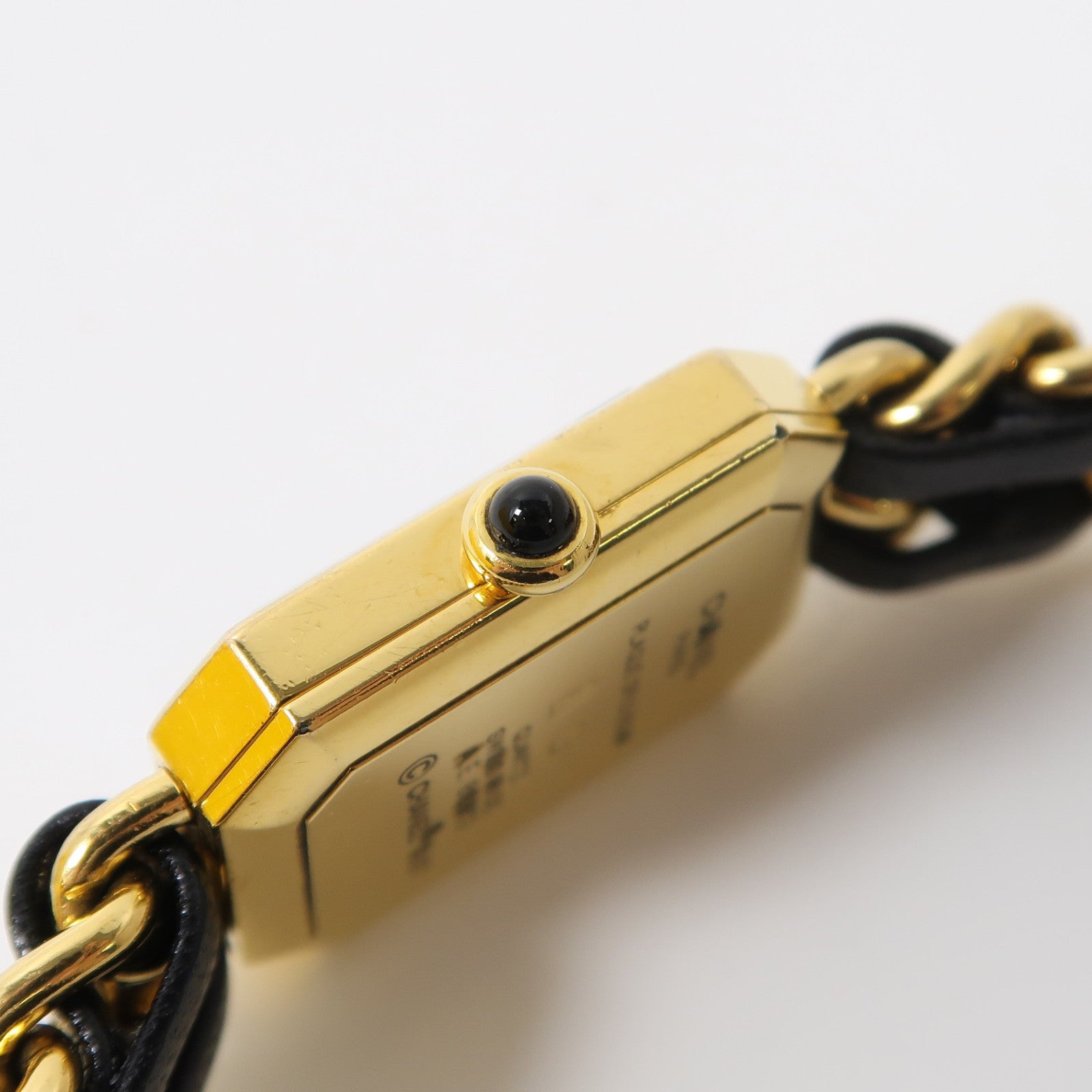 CHANEL Premiere M鍍金手錶石英機芯黑色
