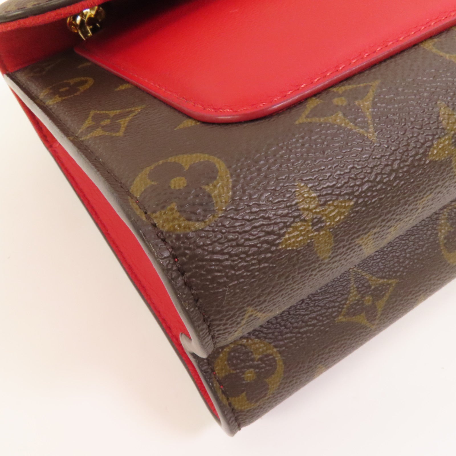 LOUIS VUITTON Monogram Victoire金扣鏈帶肩背袋