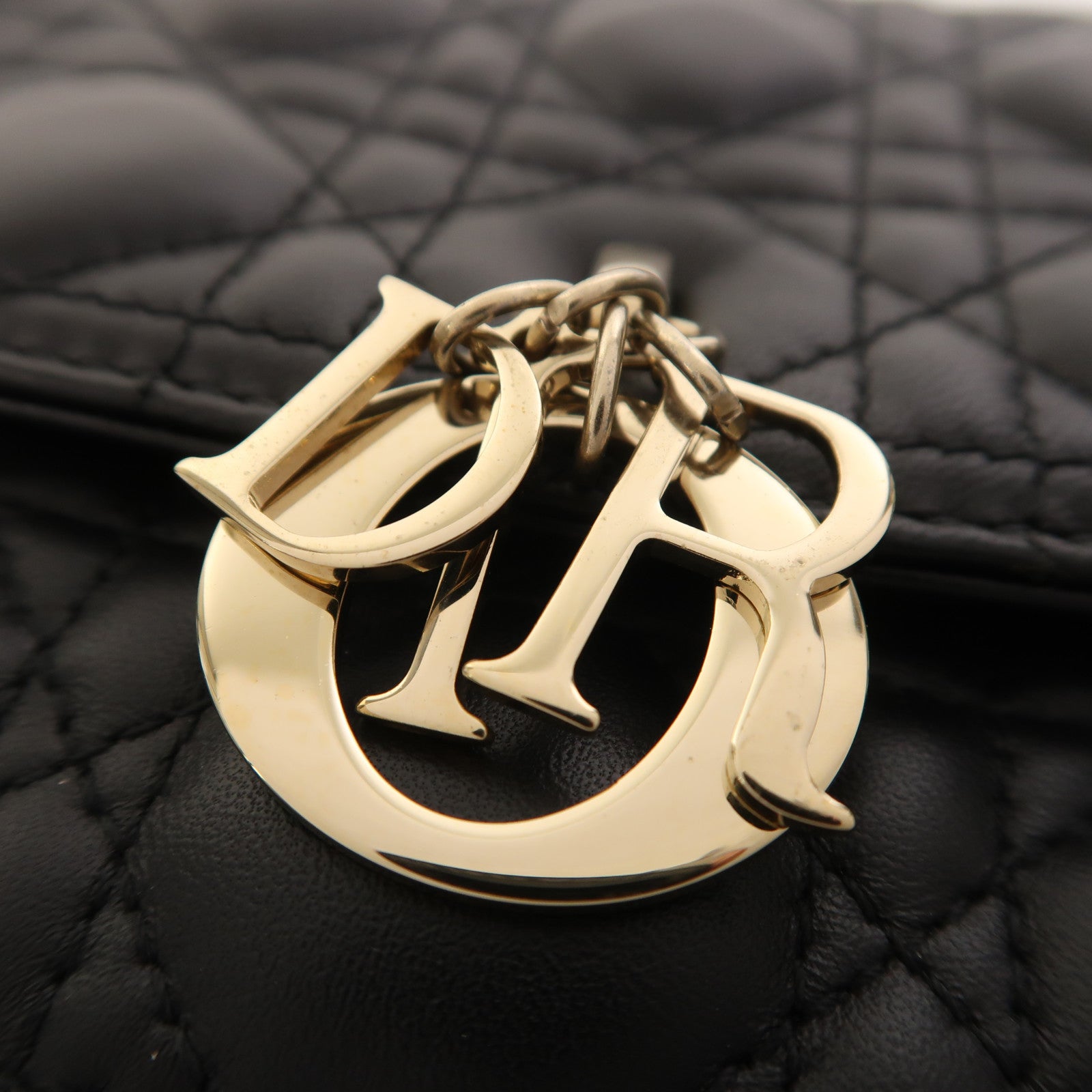 Dior 羊皮皮革My Dior Top Handle Bag金扣手挽肩背兩用袋