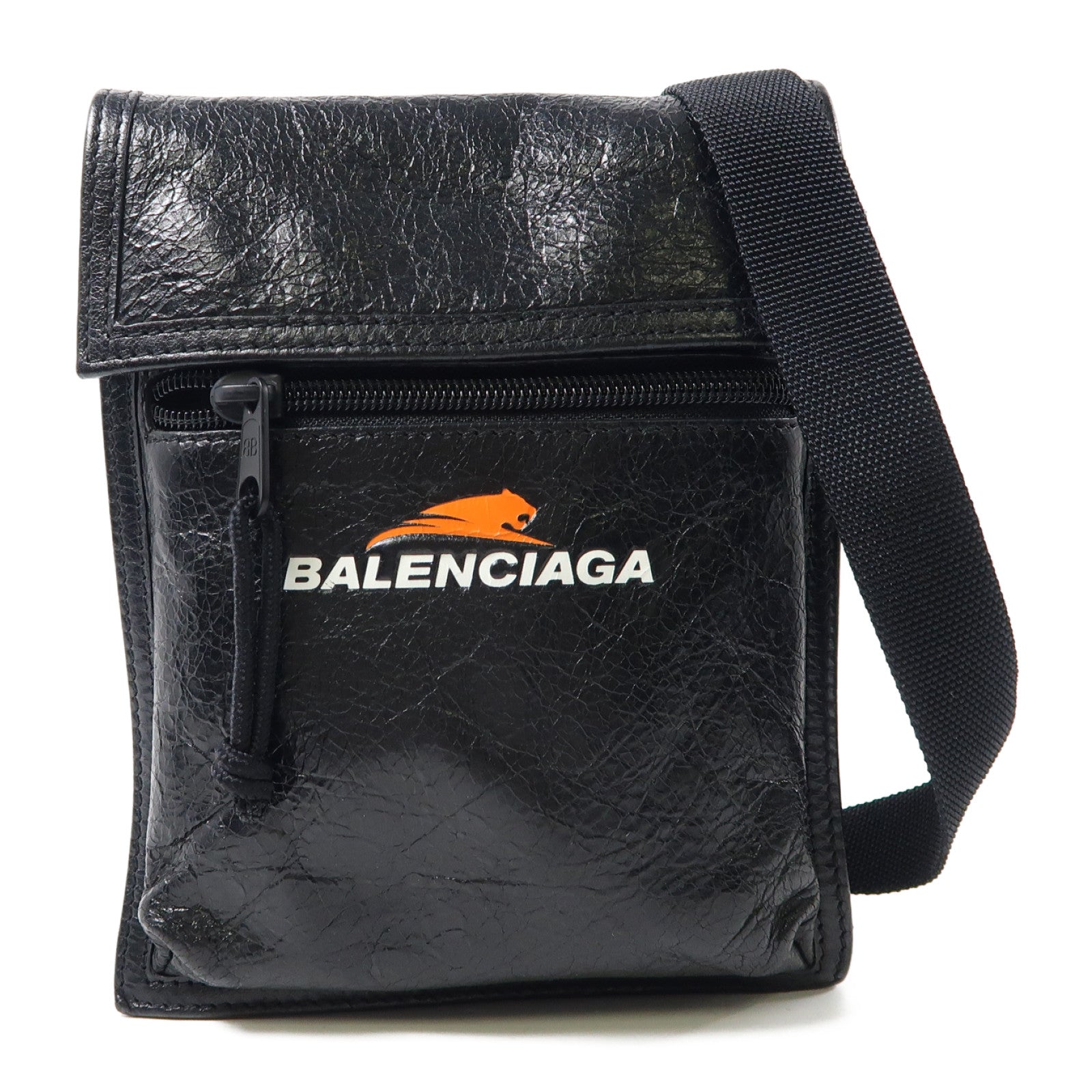 BALENCIAGA 牛皮皮革Shoulder Bag肩背袋黑色