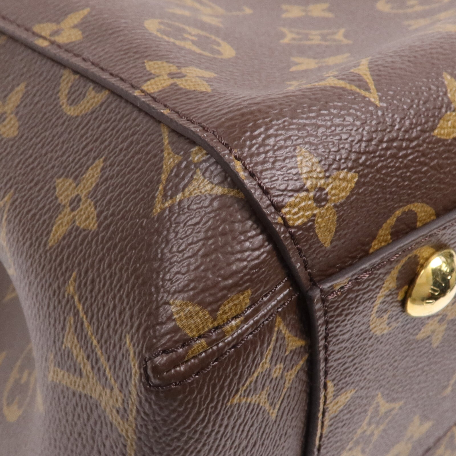 LOUIS VUITTON Monogram Montaigne MM金扣手挽肩背兩用袋