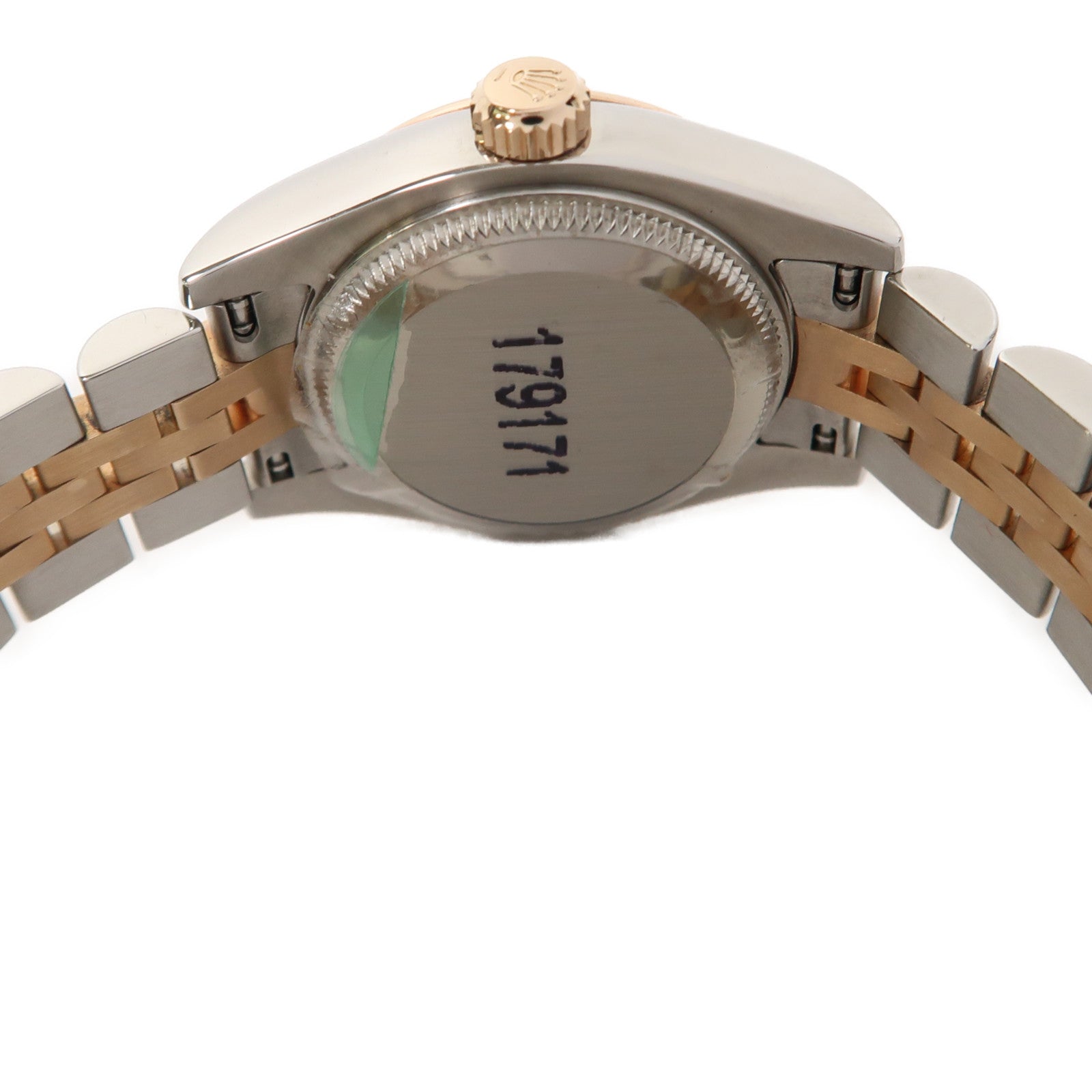 ROLEX 18K玫瑰金/不鏽鋼 Datejust自動機芯手錶白色