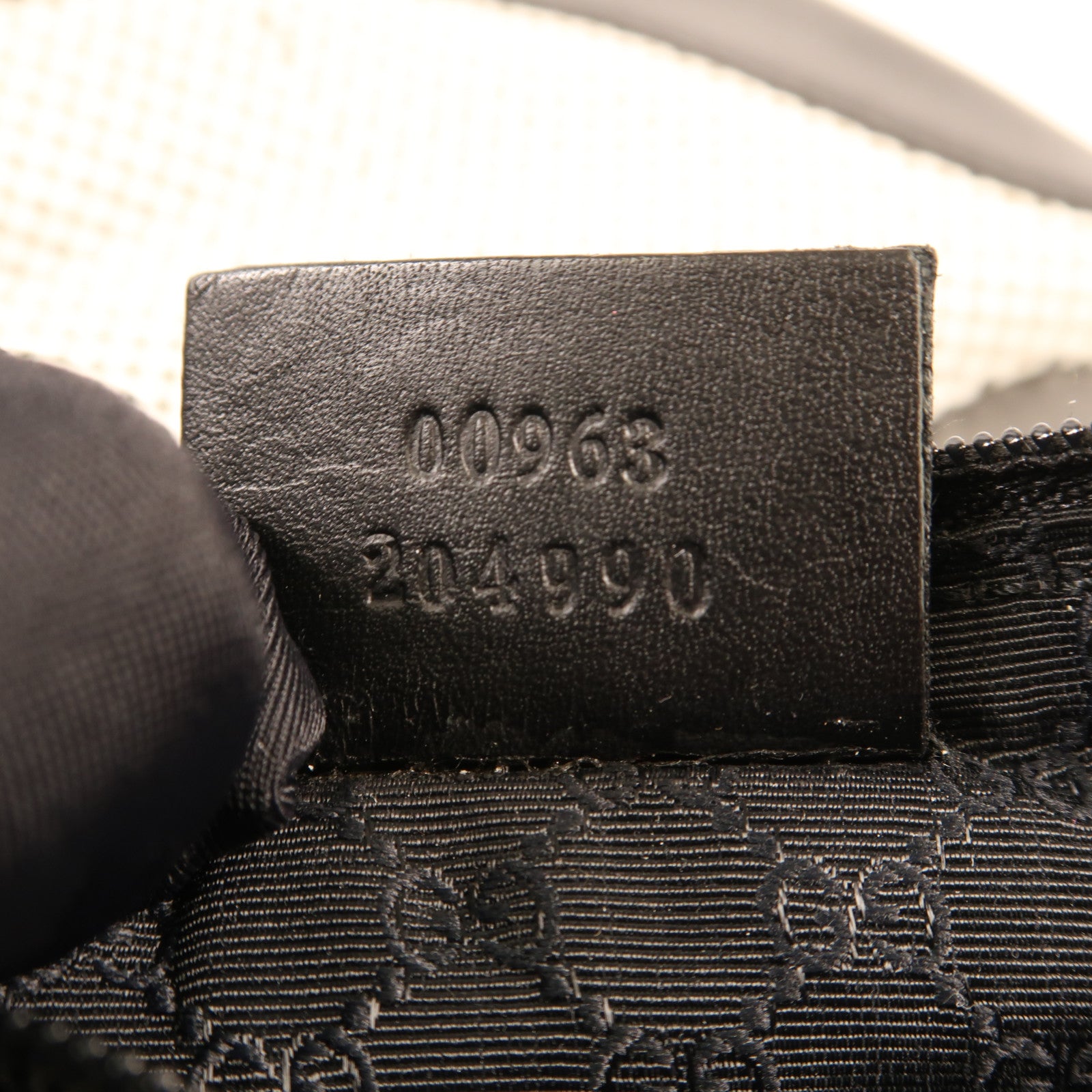 GUCCI 帆布Shoulder Bag銀扣肩背袋