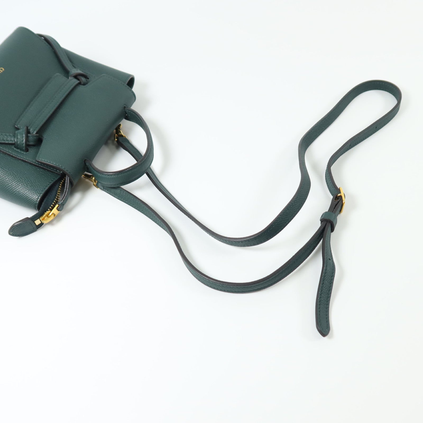 CELINE 牛皮皮革Pico Belt Bag金扣手挽肩背兩用袋